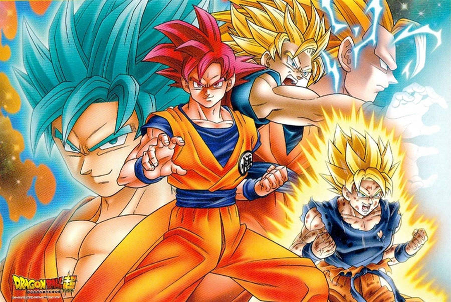 Goku usando sus poderes de Super Saiyan para enfrentar a los malos. — Goku Fondos de pantalla