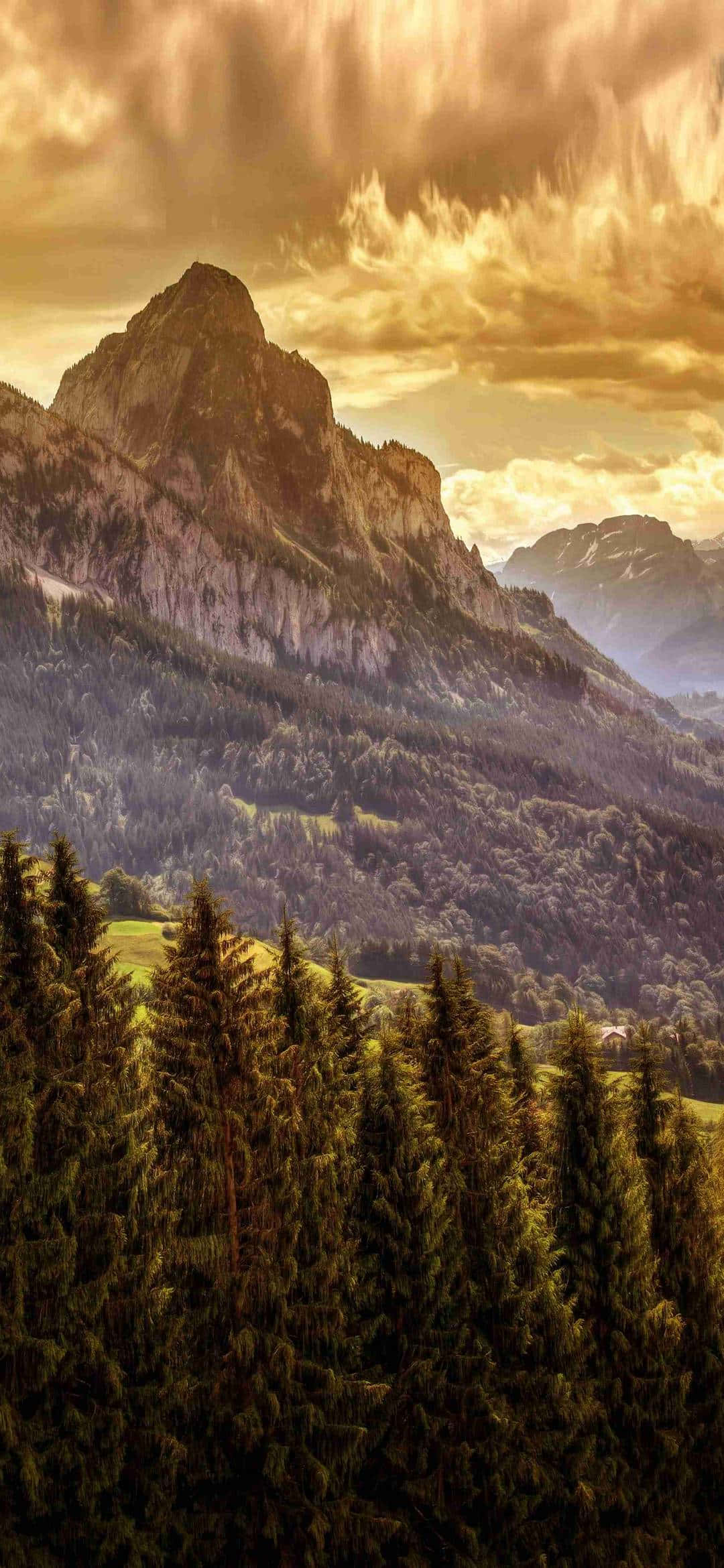 1080x2340 4K Amanecer Grosser Mythen Fotografía Fondos de pantalla