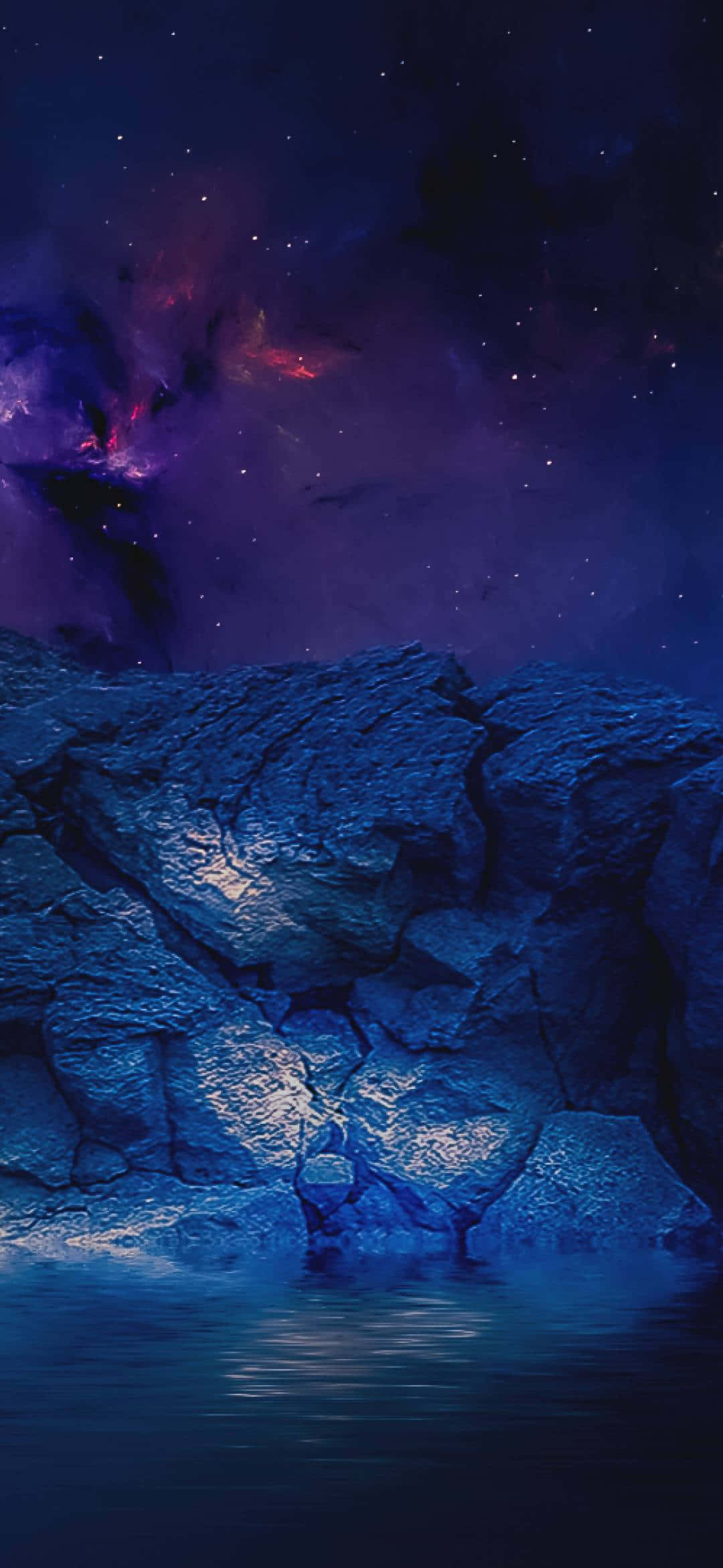 1080x2340 4K Árbol de Nube Nebulosa Púrpura Fondos de pantalla