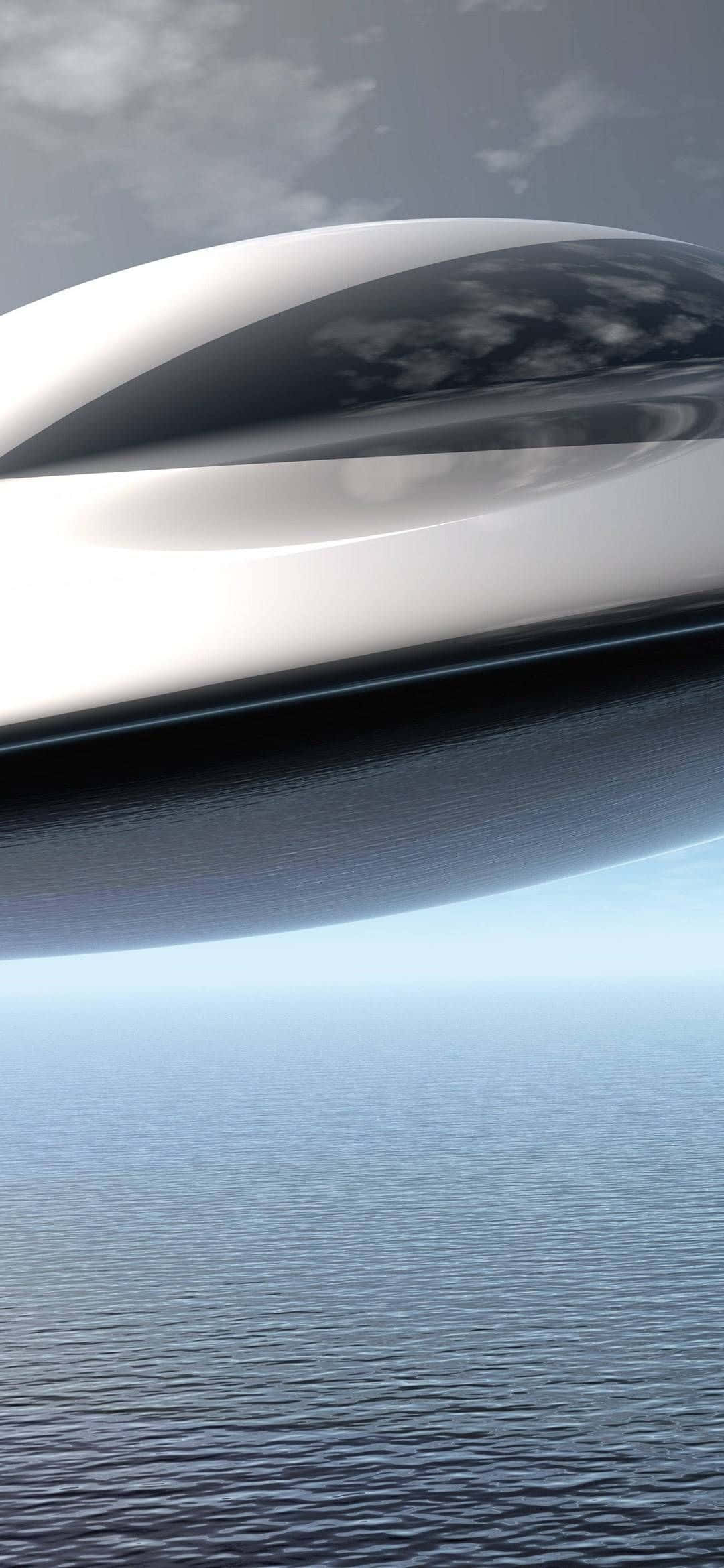 1080x2340 4K Arte Digital de Primer Plano de un OVNI Nave Espacial Fondos de pantalla