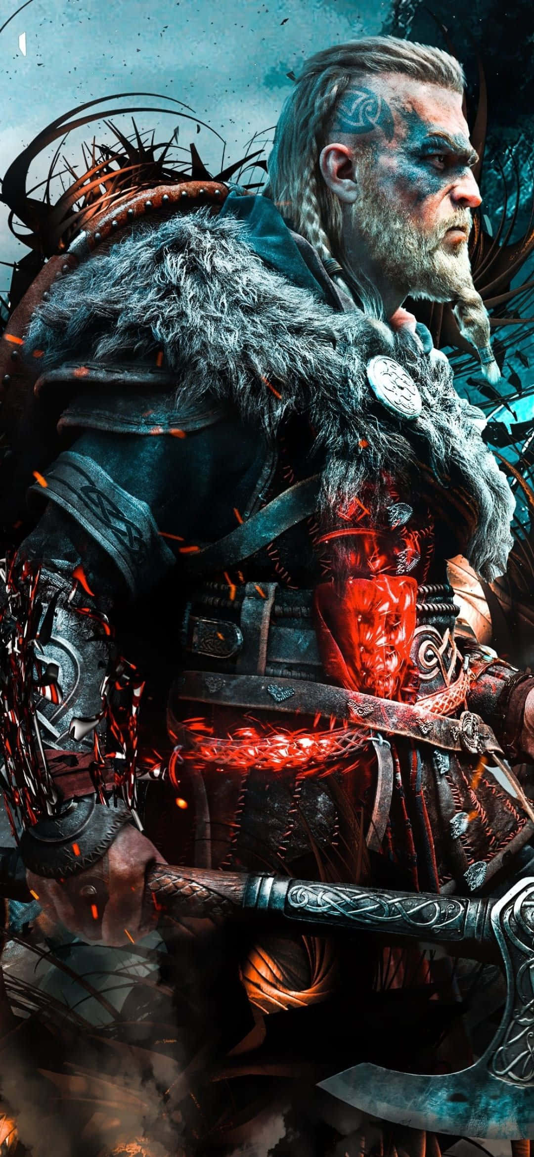1080x2340 4K Assassin's Creed Valhalla Fondos de pantalla