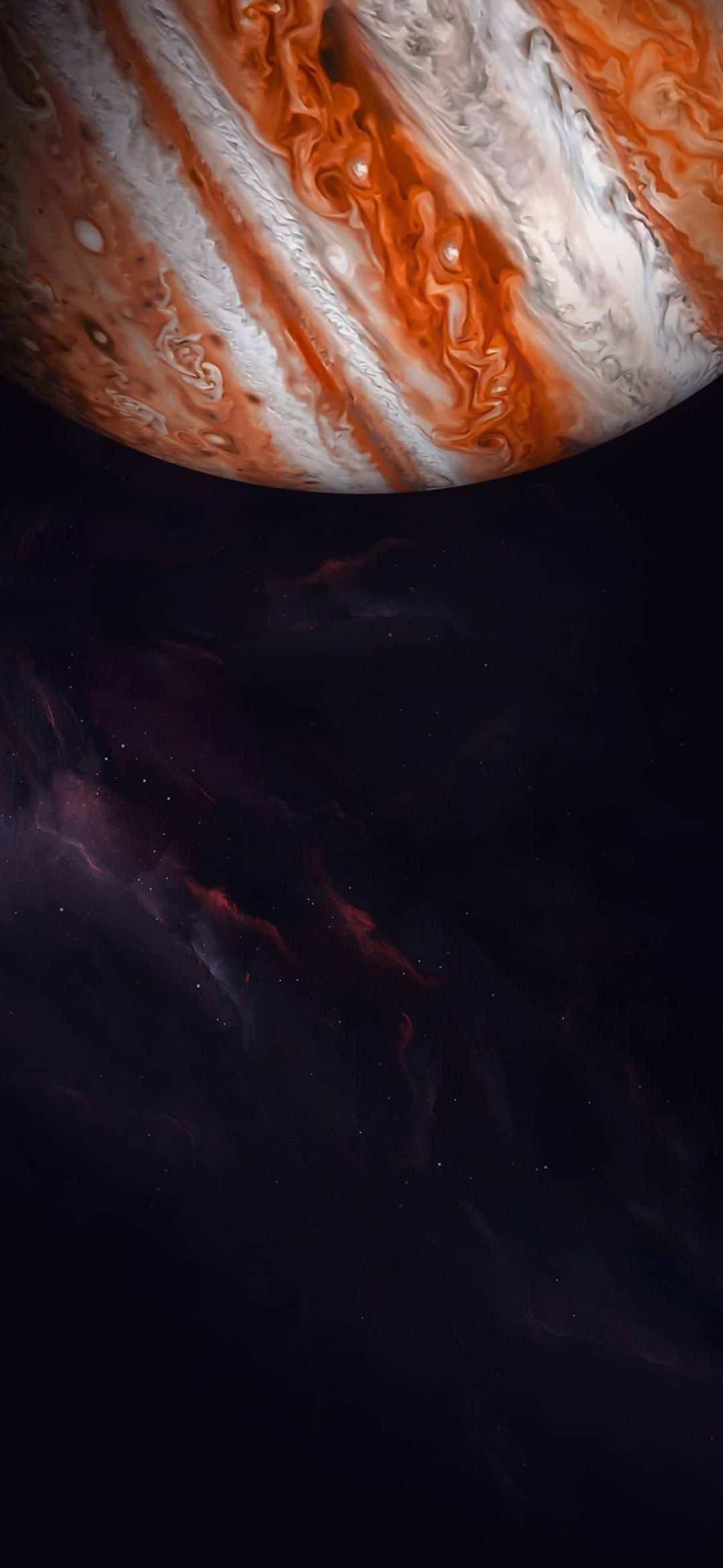 1080x2340 4K Planeta Júpiter Inclinado Arte Digital Fondos de pantalla