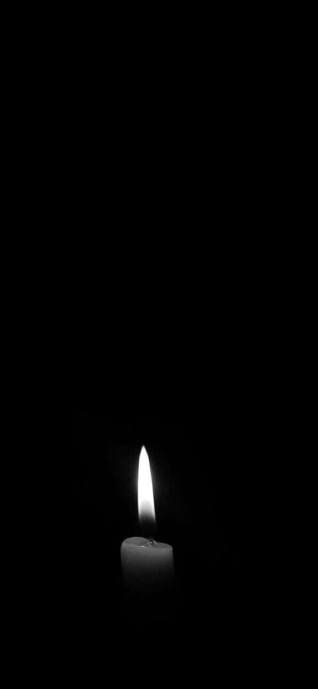 1080x2340 4K Vela en blanco y negro Fondos de pantalla
