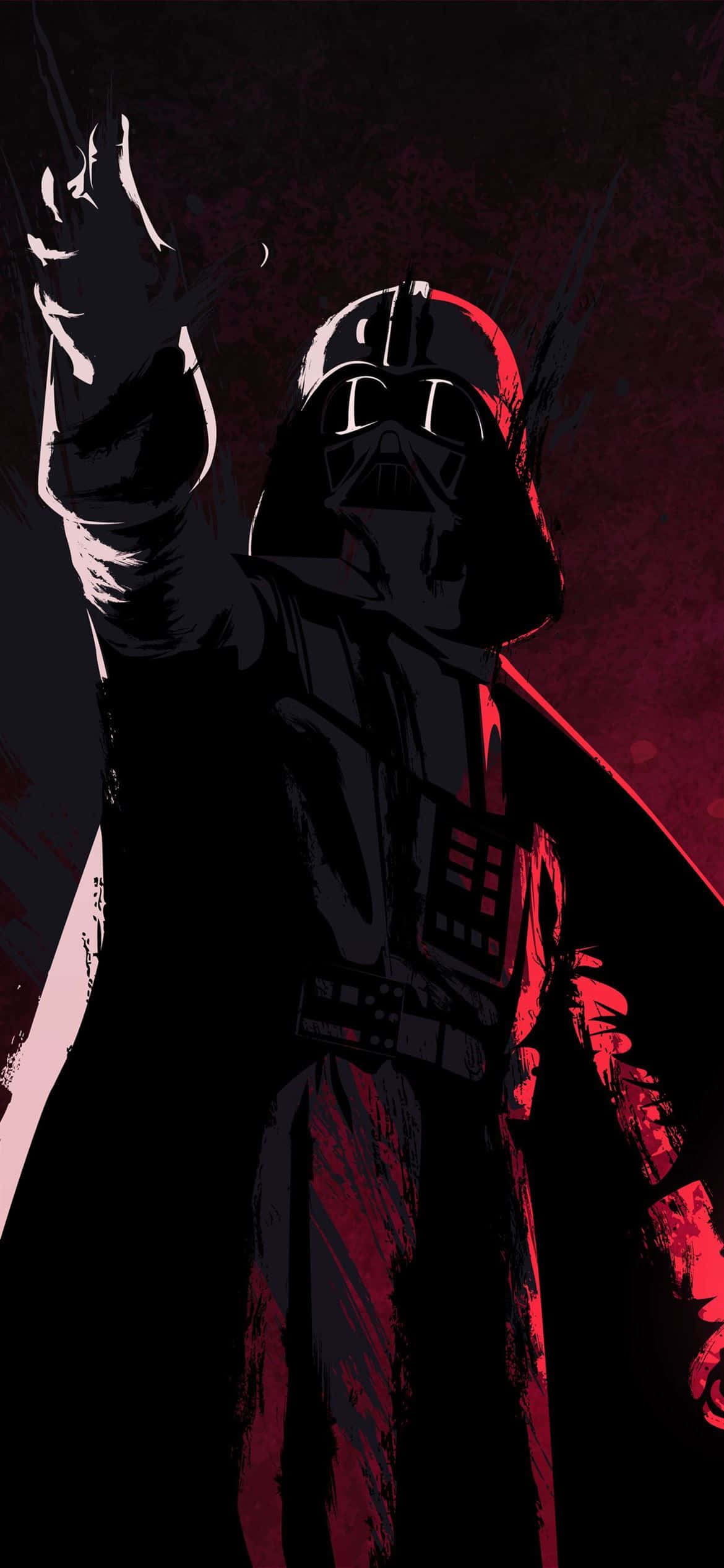 1170x2532 Silueta de Darth Vader Fondos de pantalla