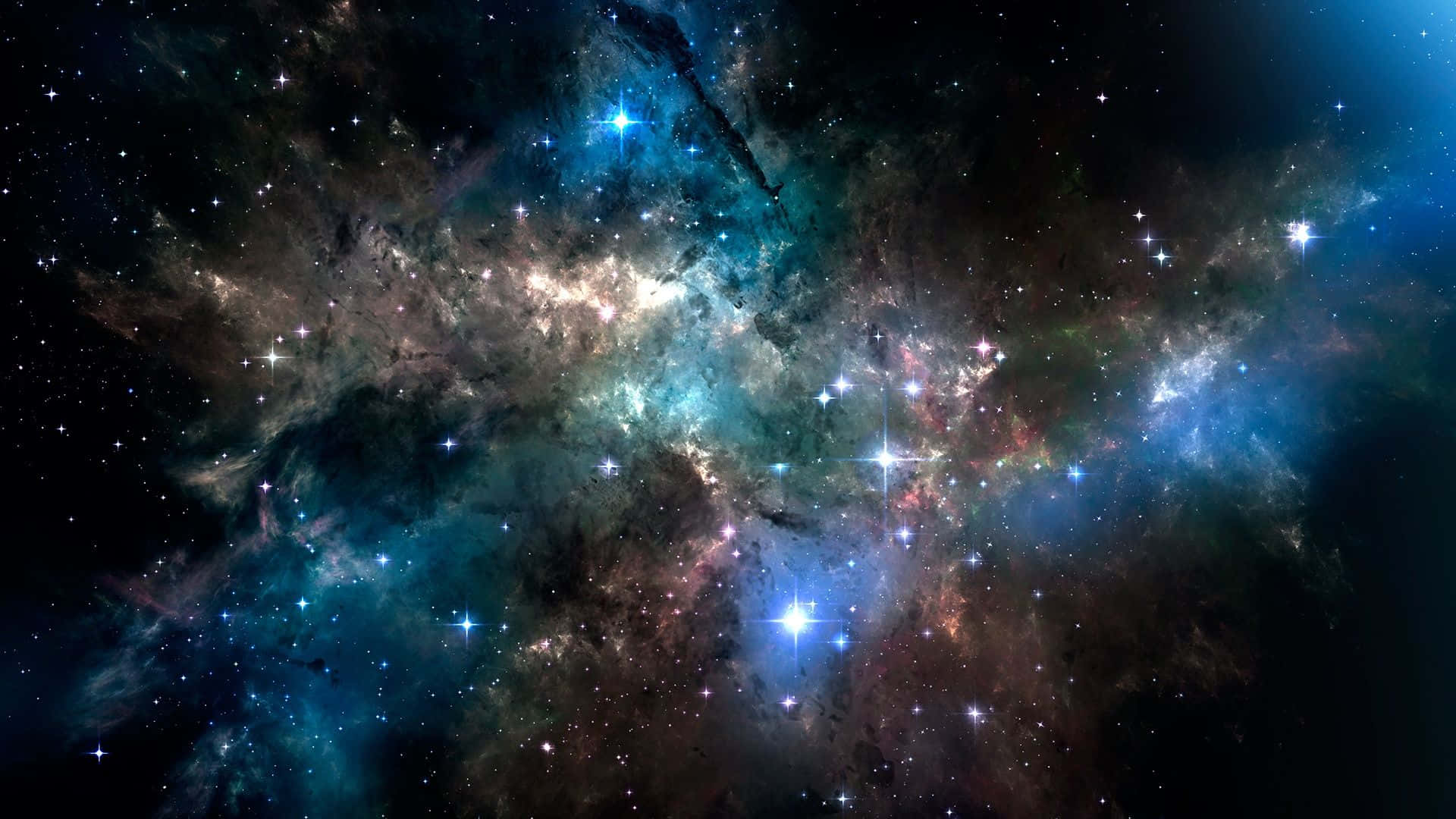 1920 X 1080 Nebulosa y Estrellas Brillantes Fondos de pantalla