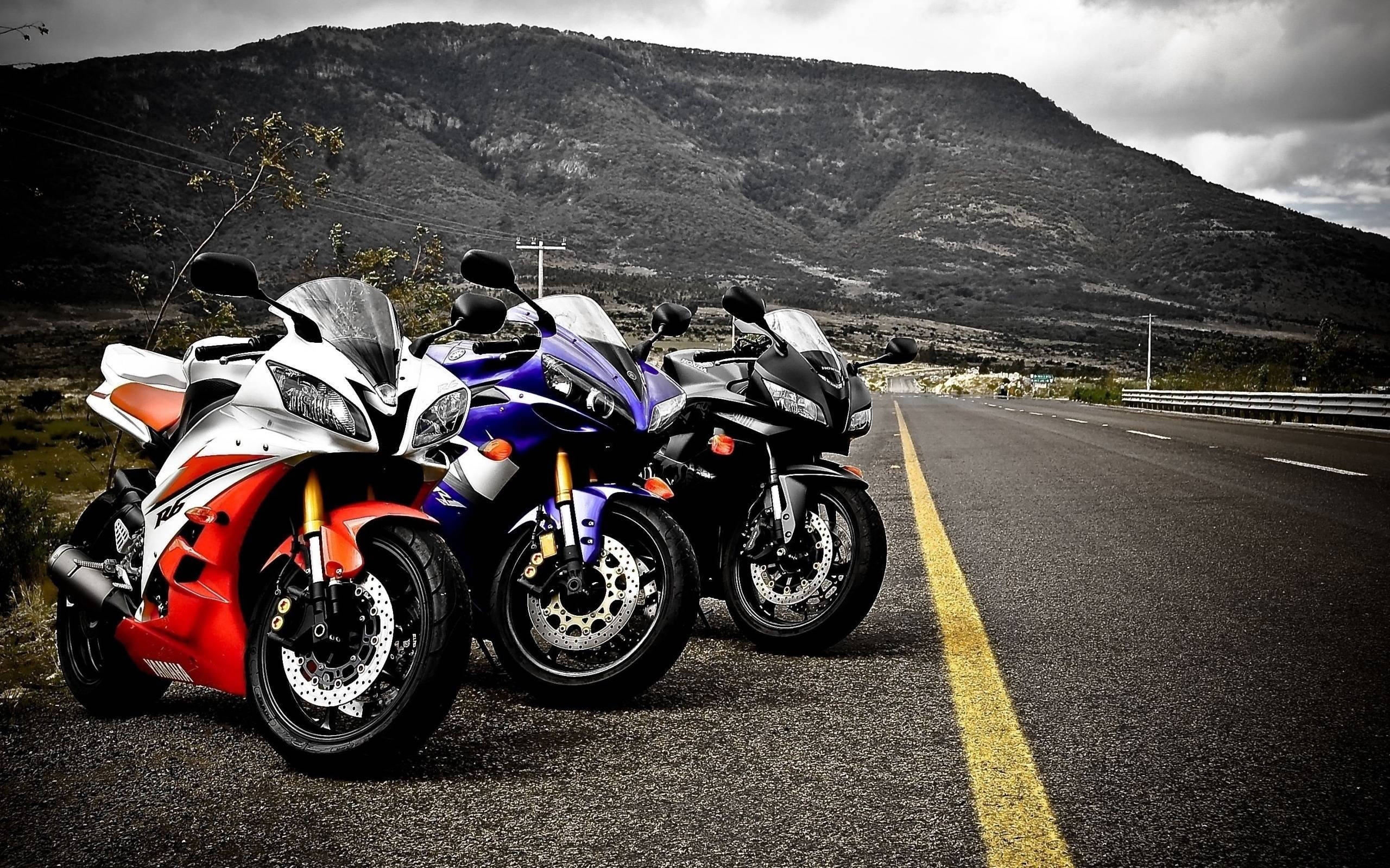 1920x1080 Motocicleta Rojo Negro Azul Fondos de pantalla