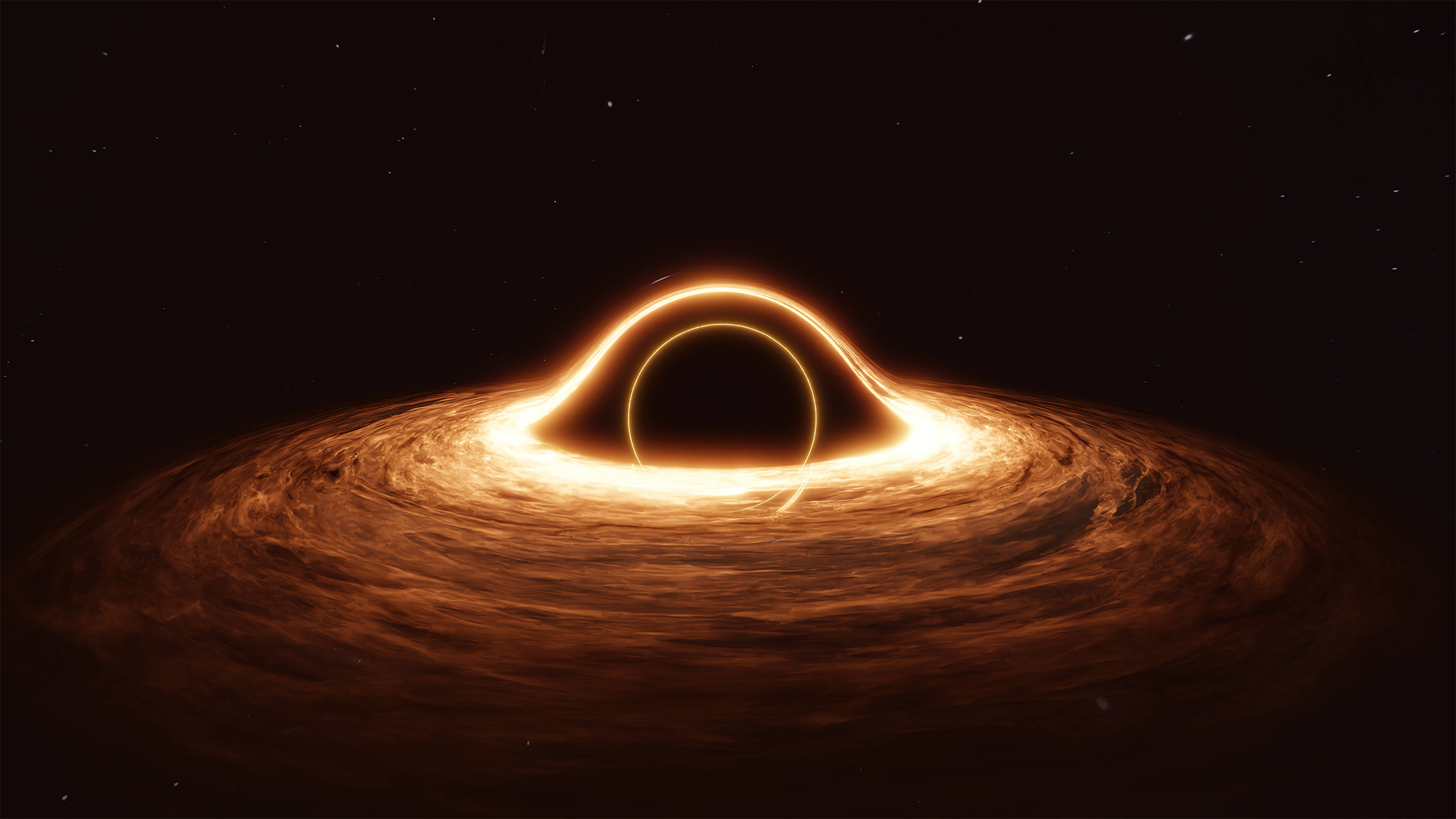 4K Agujero Negro Horizonte Brillante Fondos de pantalla