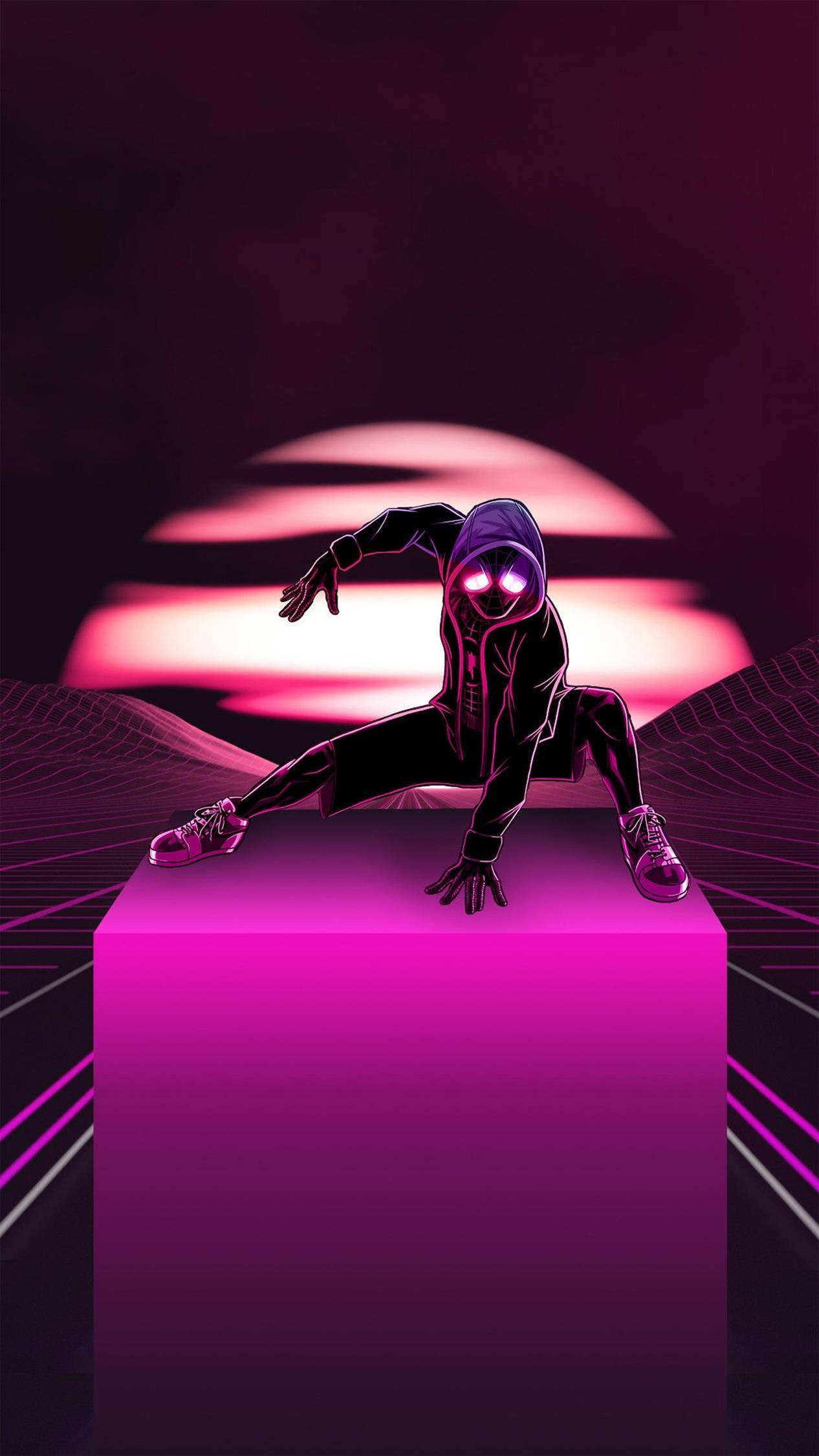 4K Android Spiderman Rosa Fondos de pantalla