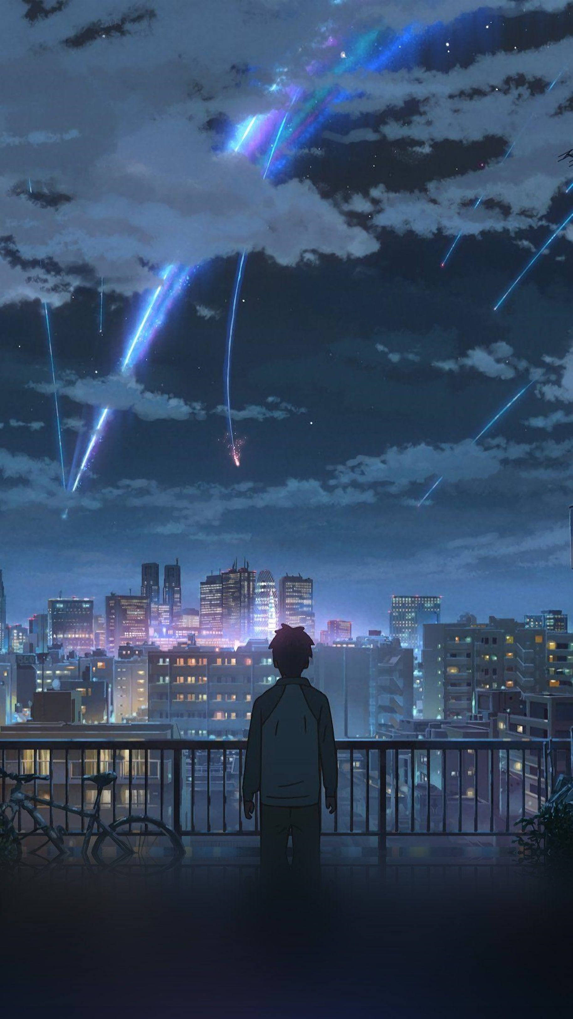 4K Anime iPhone Your Name Cometa Fondos de pantalla