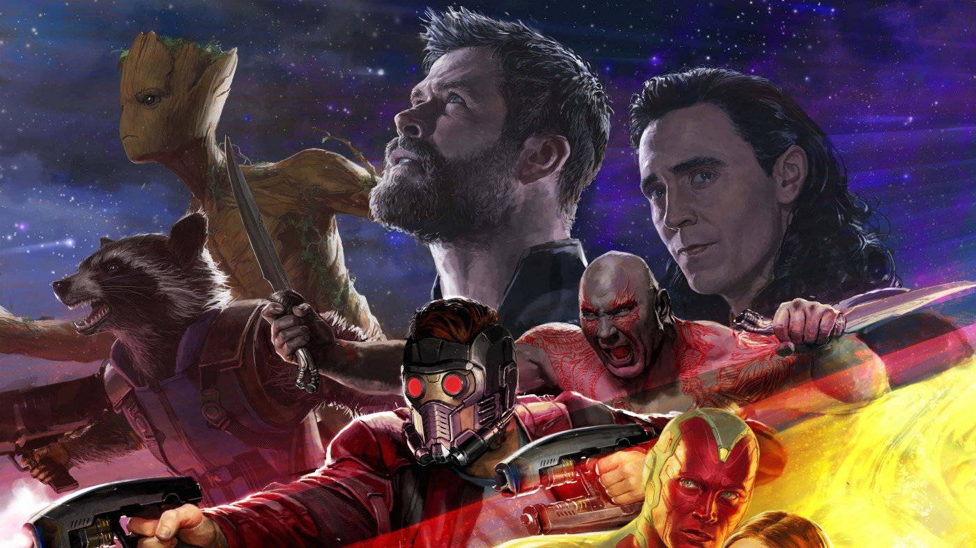 4K Guardianes de la Galaxia Personajes Principales Fondos de pantalla