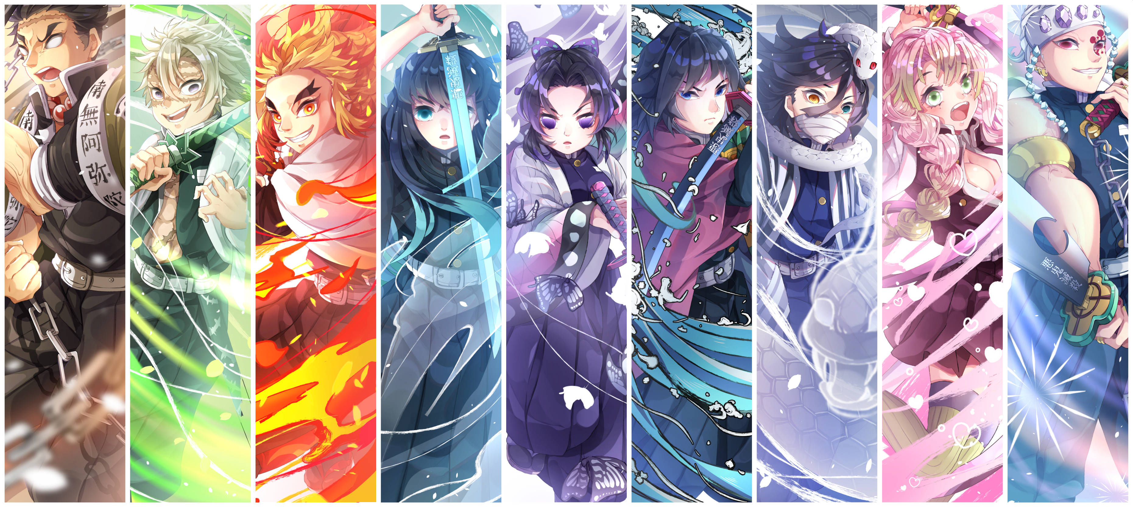 4K Hashira de Demon Slayer Fondos de pantalla