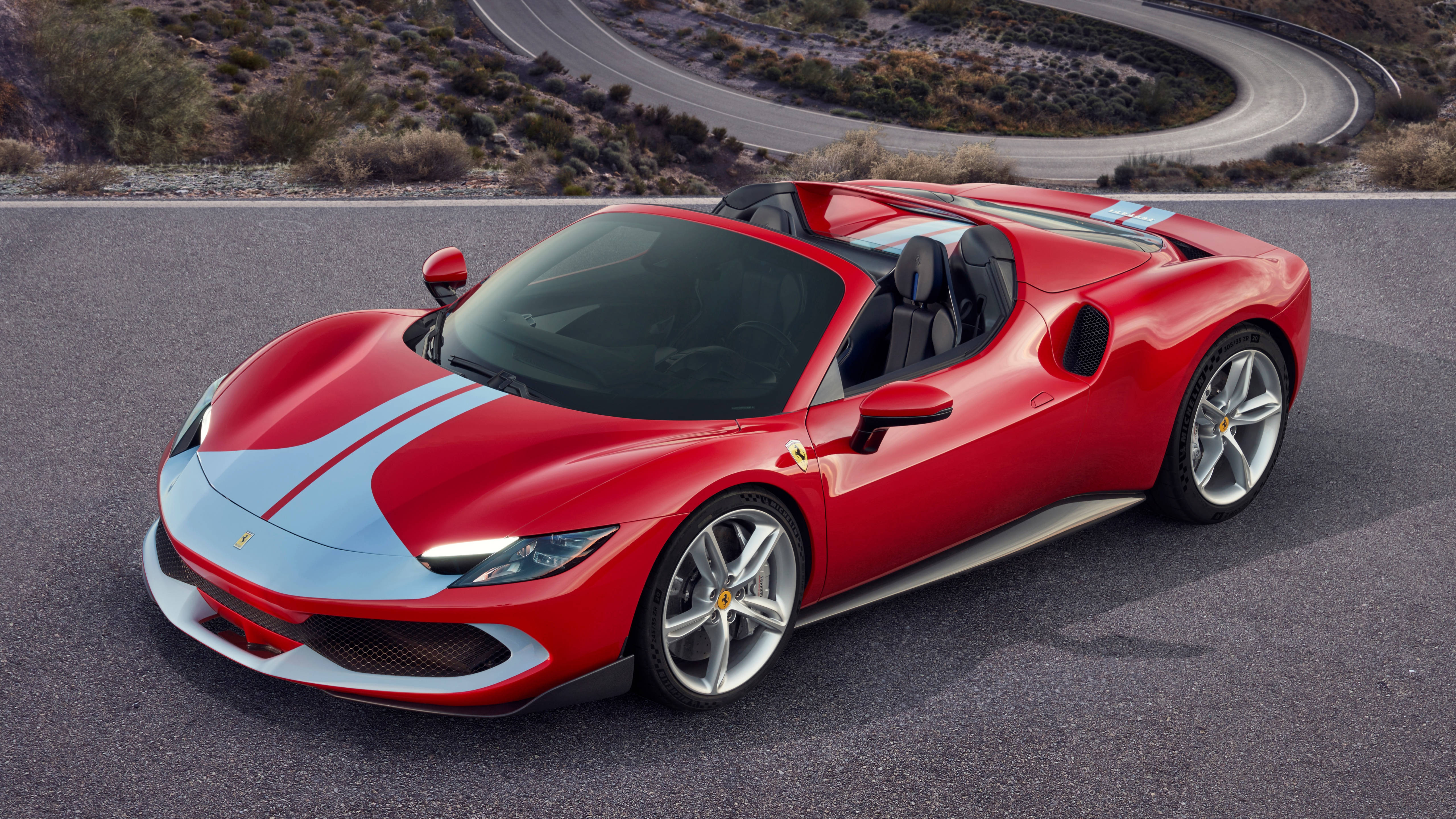 4K Laptop Coche Rojo Ferrari Fondos de pantalla