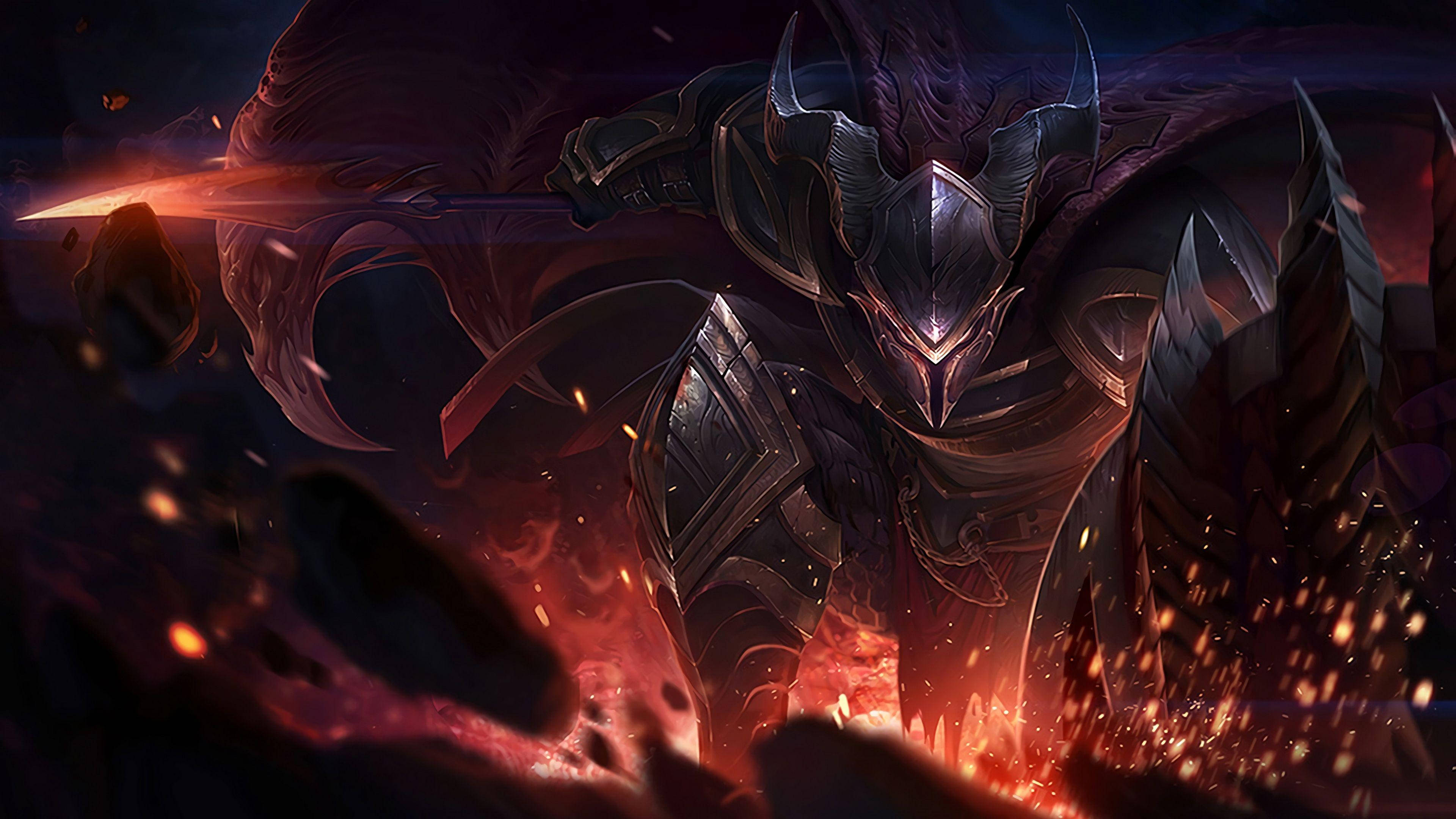 4K LOL Pantheon Ardiente Fondos de pantalla