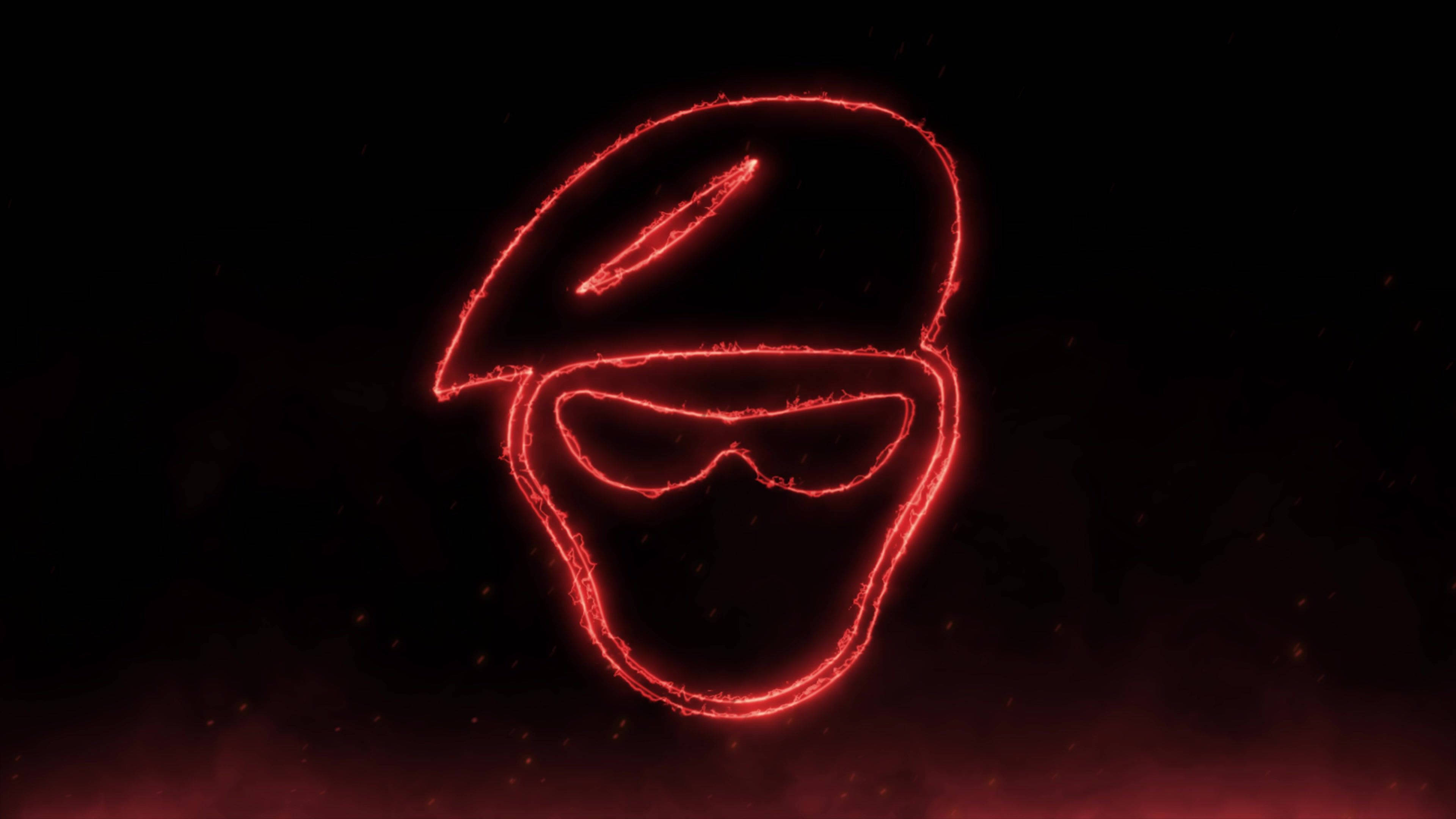 4K Moving Shadman Neon Rojo Fondos de pantalla