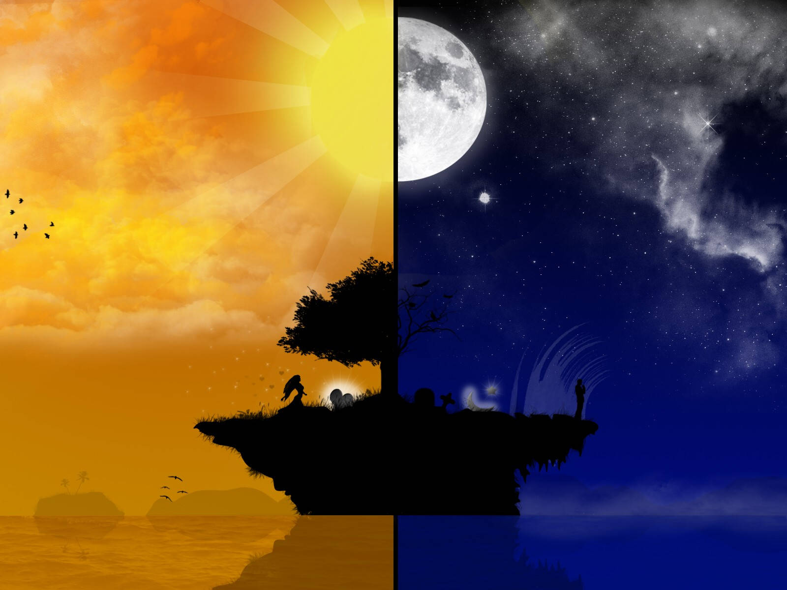 4K Naturaleza Noche y Día Fondos de pantalla