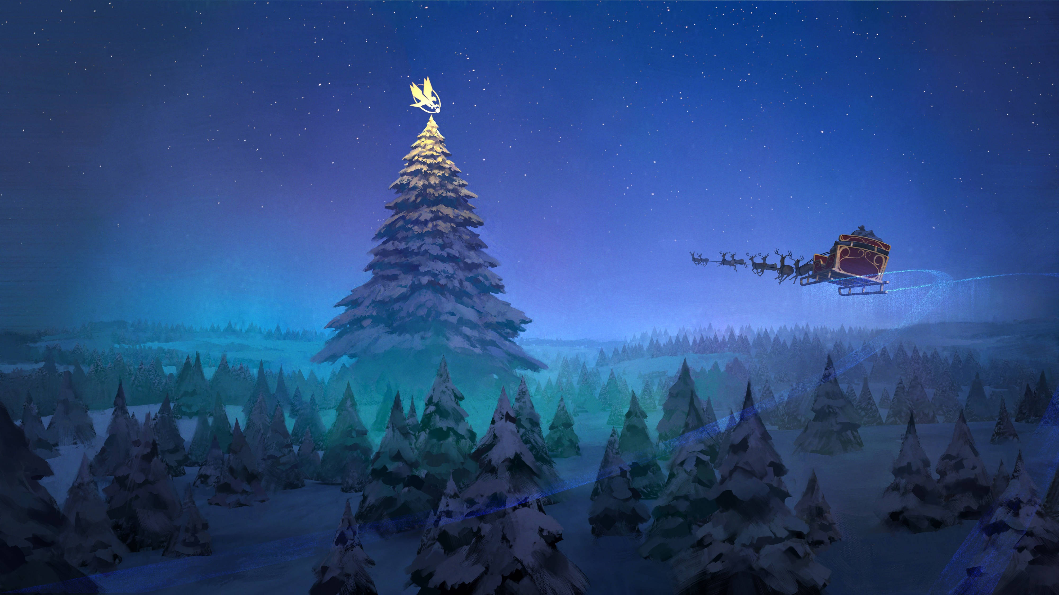 4K Ultra HD Navidad Santa Claus Fondos de pantalla
