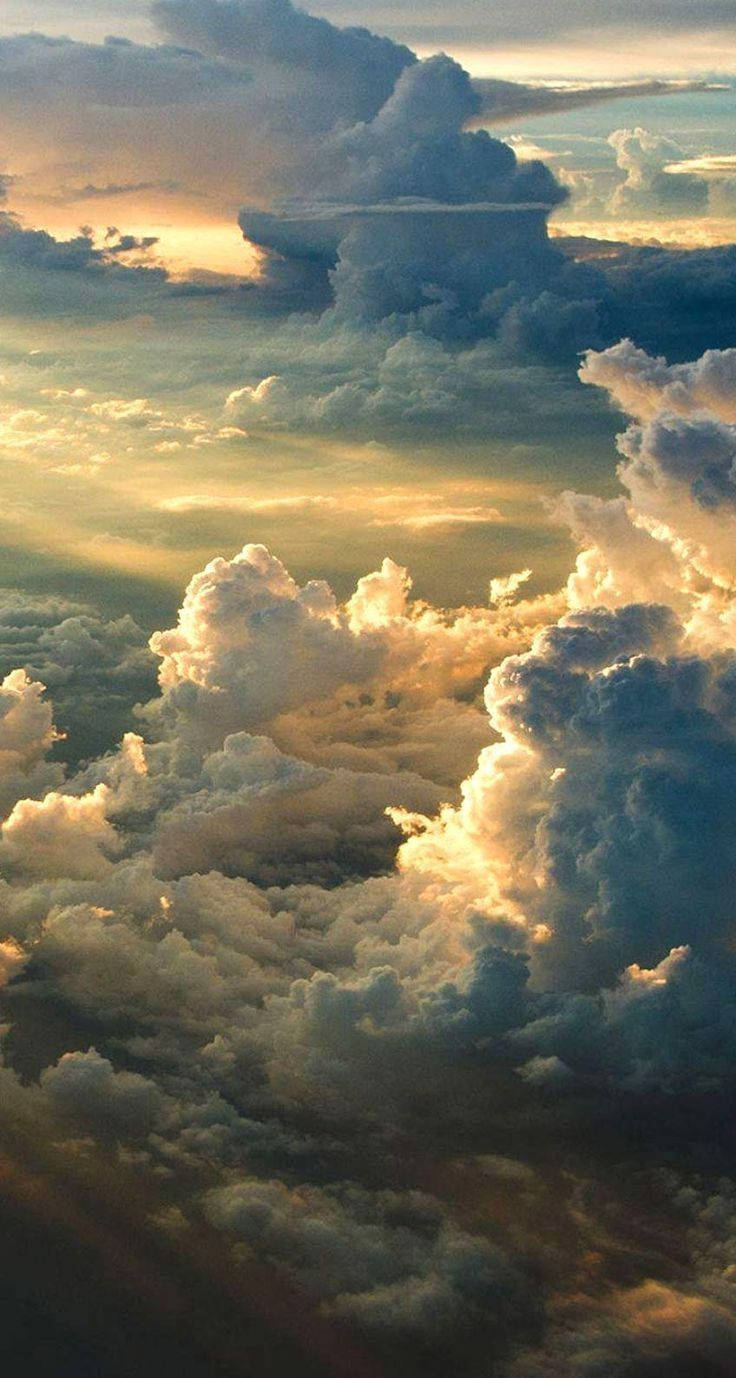 8K iPhone atardecer nublado Fondos de pantalla