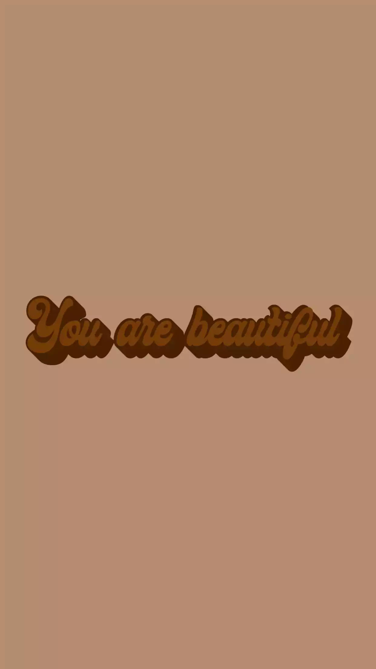 Abraza tu belleza en la estética beige marrón Fondos de pantalla