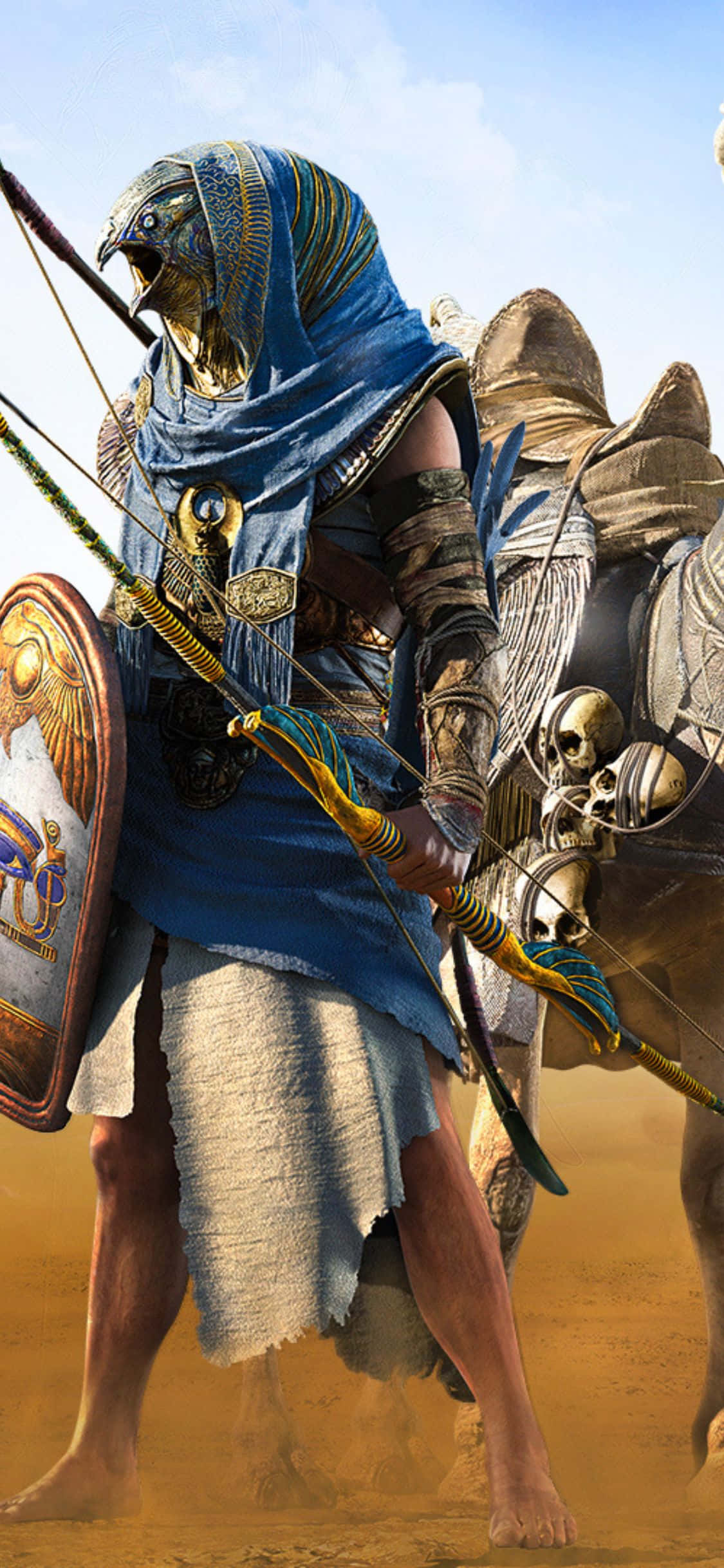 Abraza una vida de aventuras con tu iPhone X y Assassin's Creed Origins Fondos de pantalla