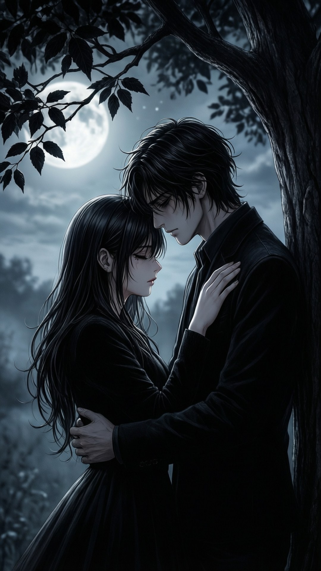 Abrazo a la luz de la luna Fondos de pantalla