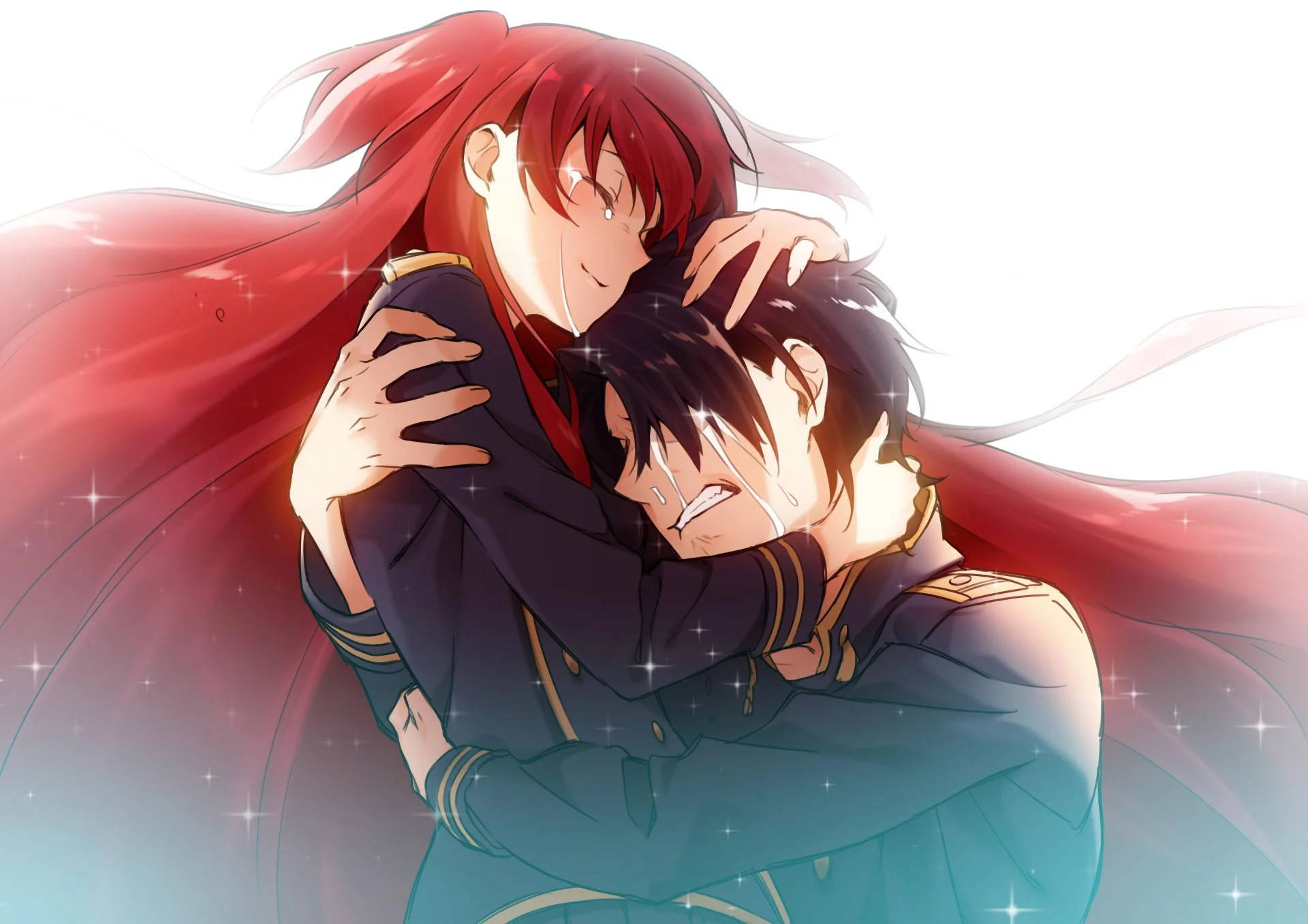 Abrazo Anime Chtholly Nota Seniorious Fondos de pantalla
