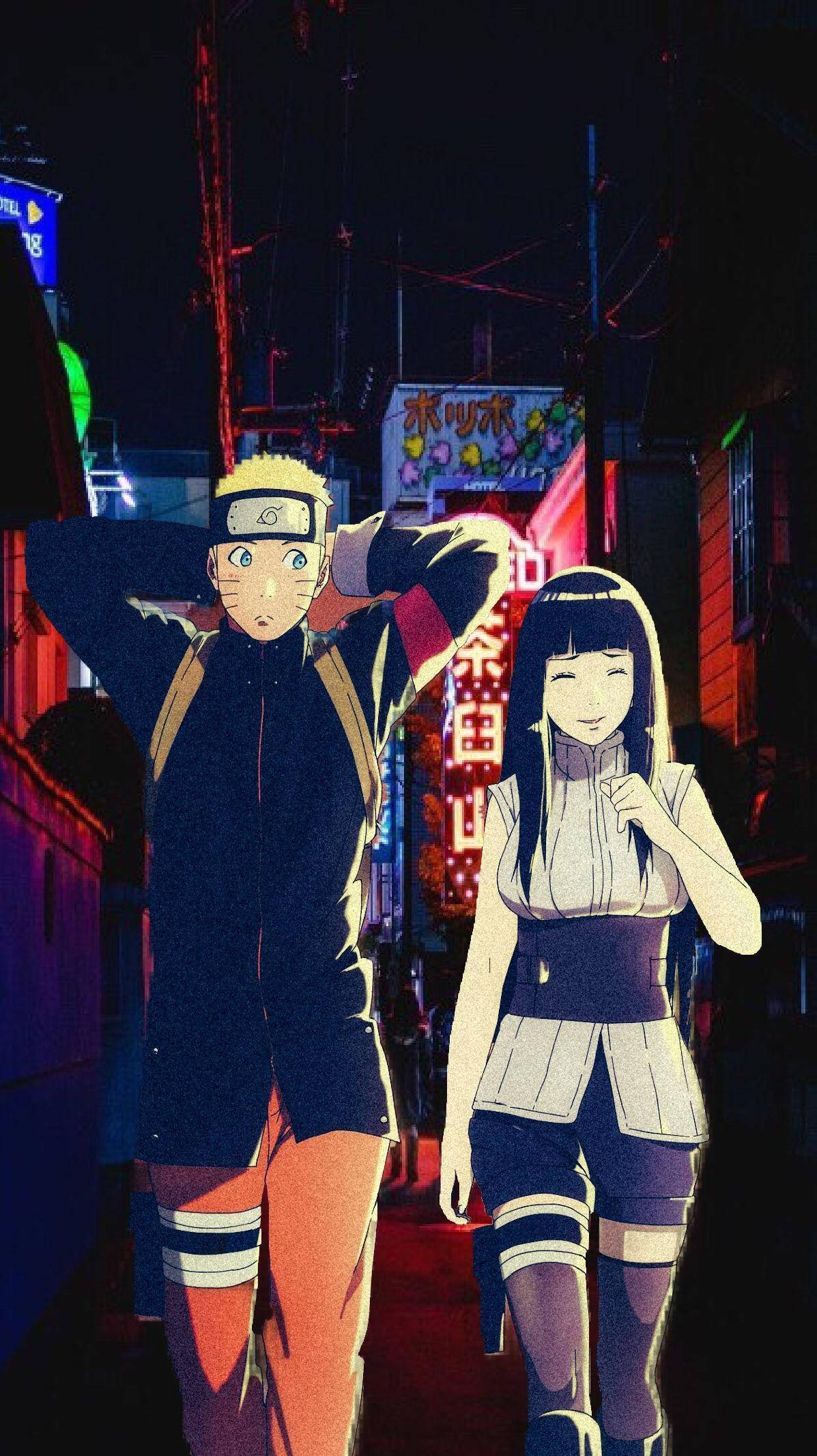 Abrazo romántico entre Naruto y Hinata Fondos de pantalla