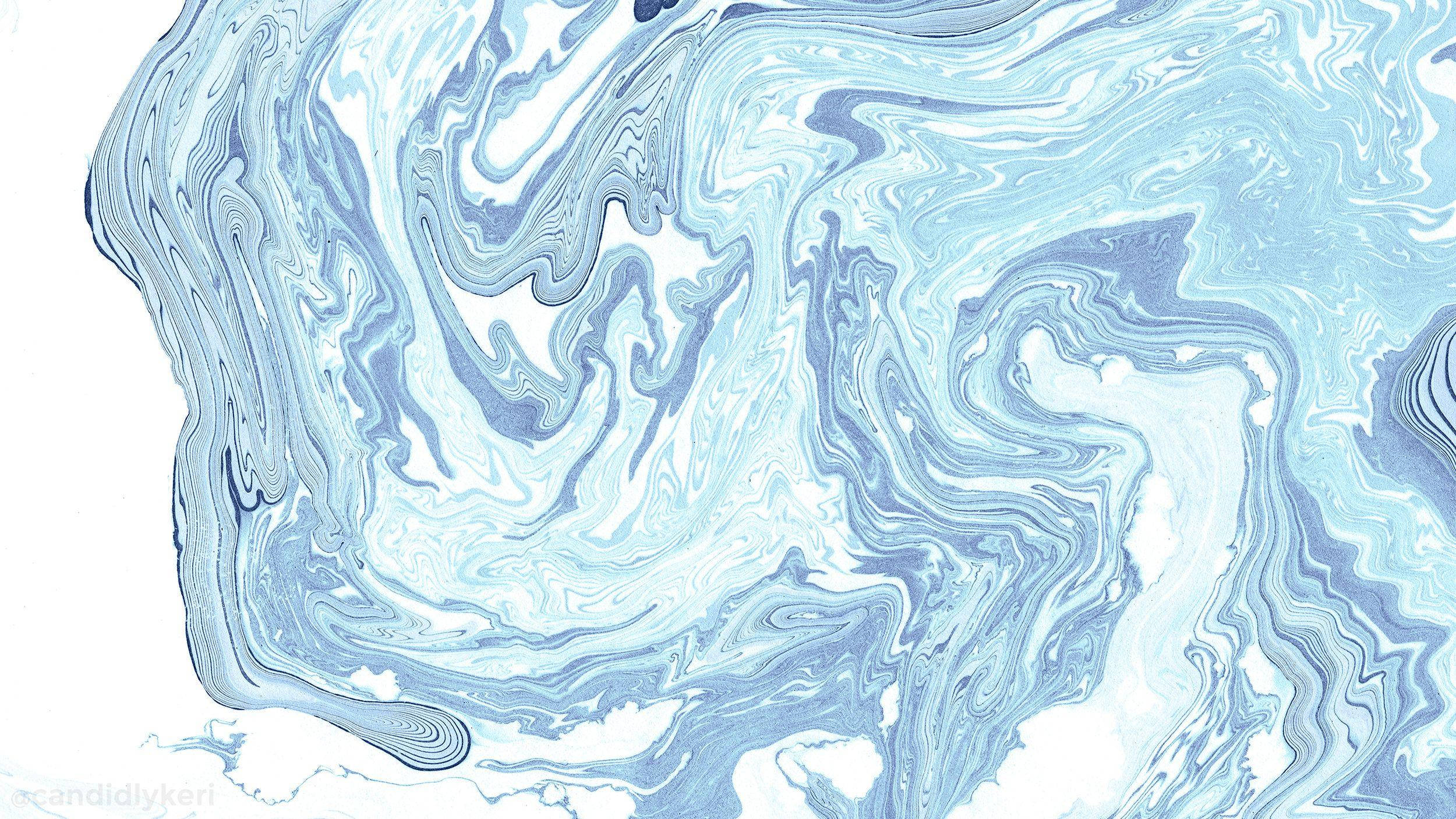Abstracto Azul Agua Estético para MacBook Fondos de pantalla