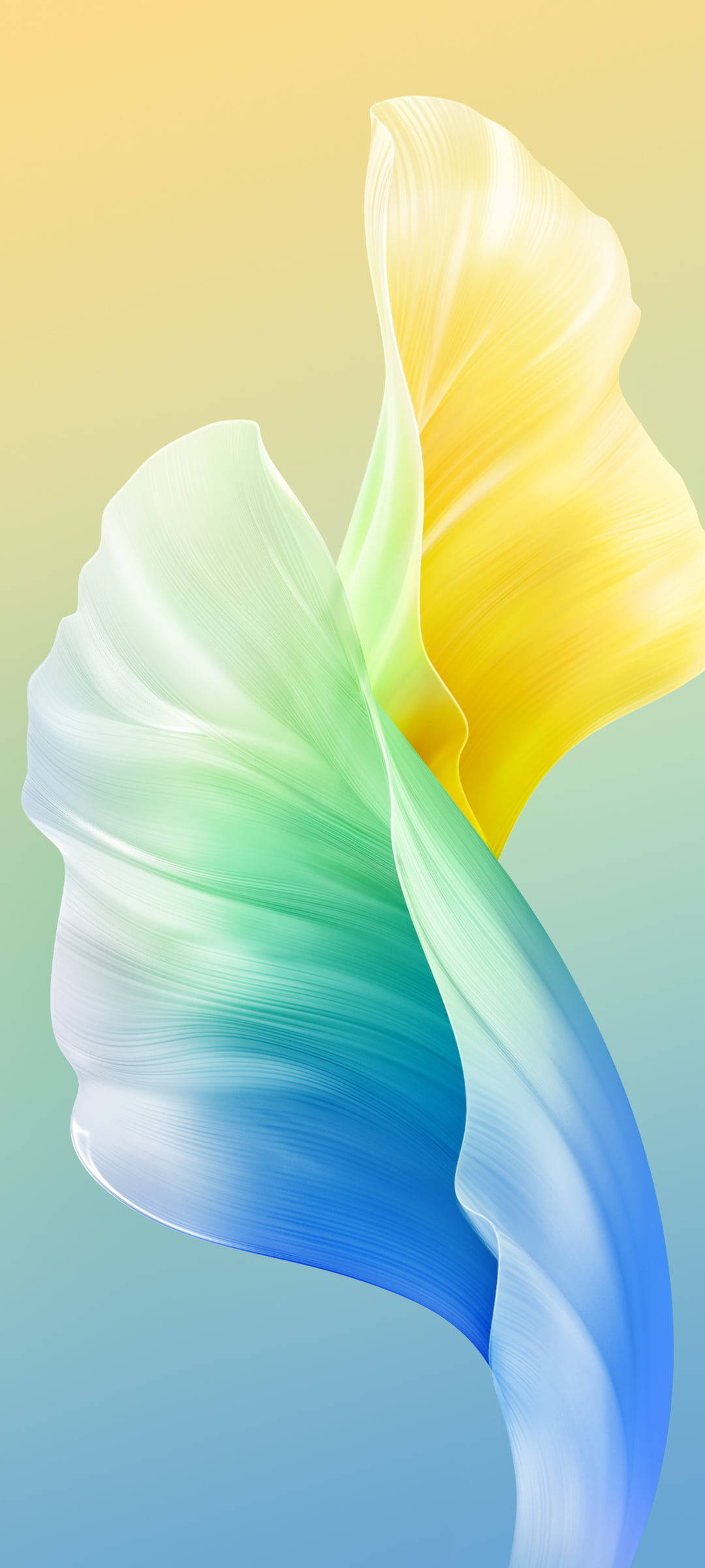 Abstracto Azul y Amarillo para Vivo Y20 Fondos de pantalla