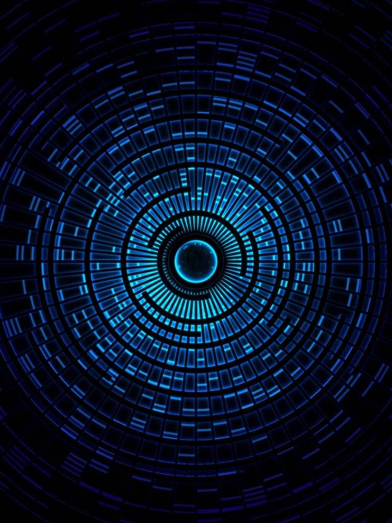 Abstracto Circular Azul iPad Mini Fondos de pantalla
