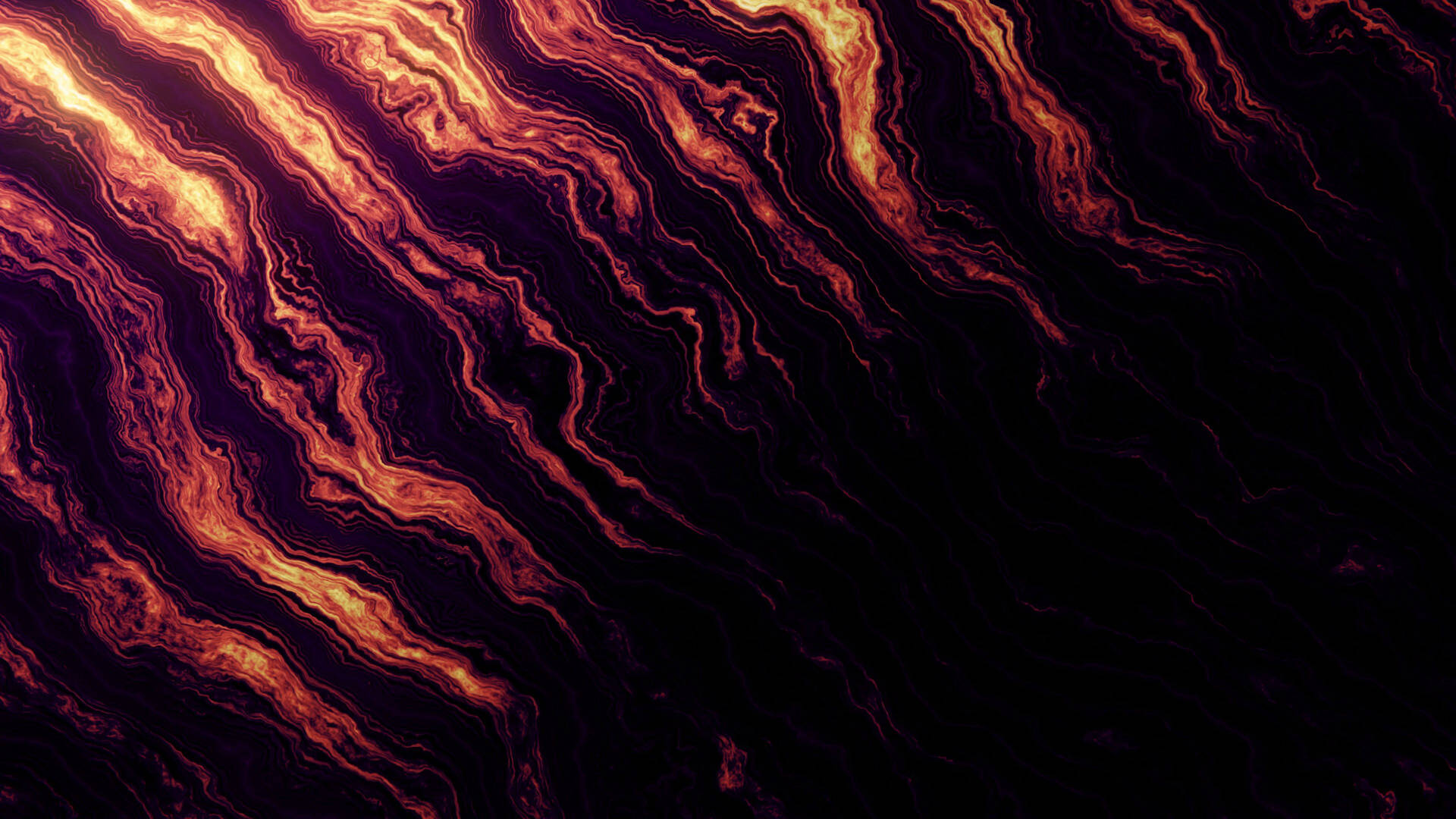 Fondo de pantalla abstracto de olas amarillas brillantes