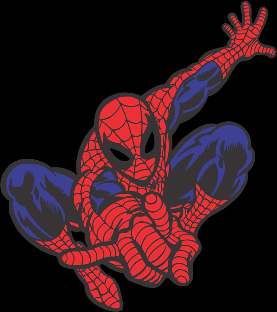 Acción clásica de Spiderman balanceándose Fondos de pantalla