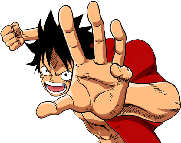 Acción de estiramiento de Luffy de One Piece Fondos de pantalla