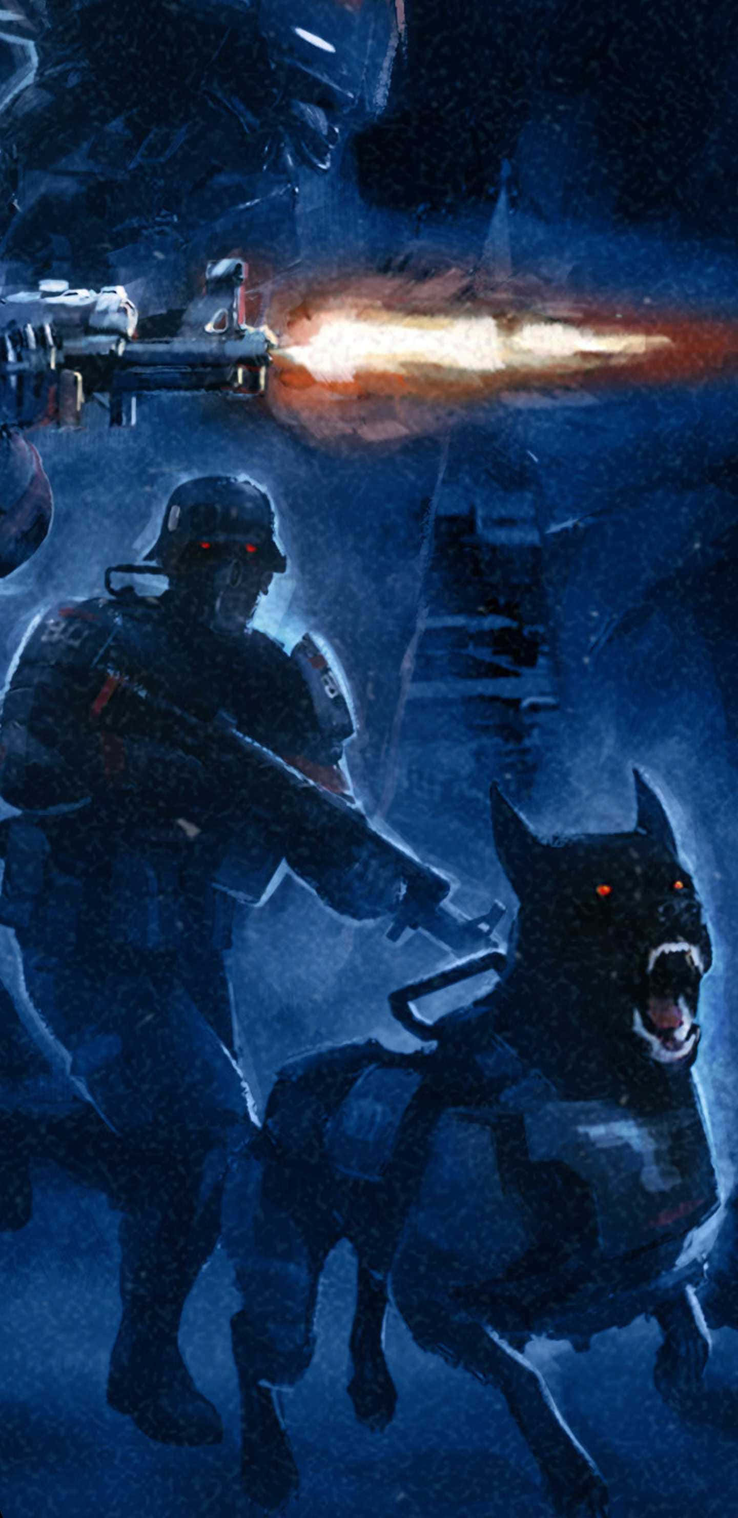 Acción Intensa de Juego en Fondo Pixel 3XL Wolfenstein II Fondos de pantalla