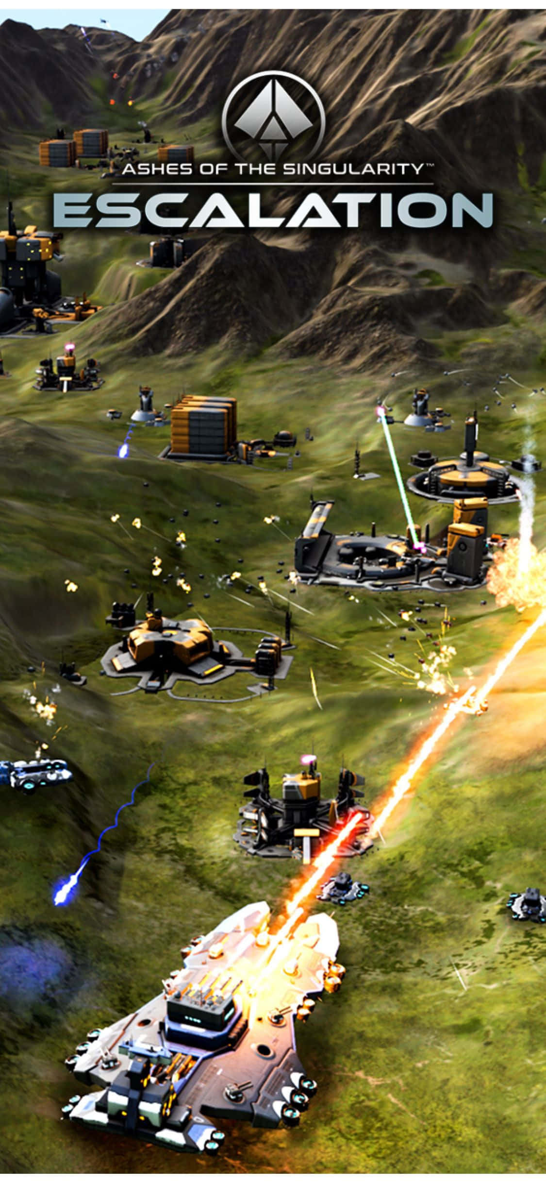 Acércate a la acción con iPhone X y Ashes Of The Singularity Escalation Fondos de pantalla