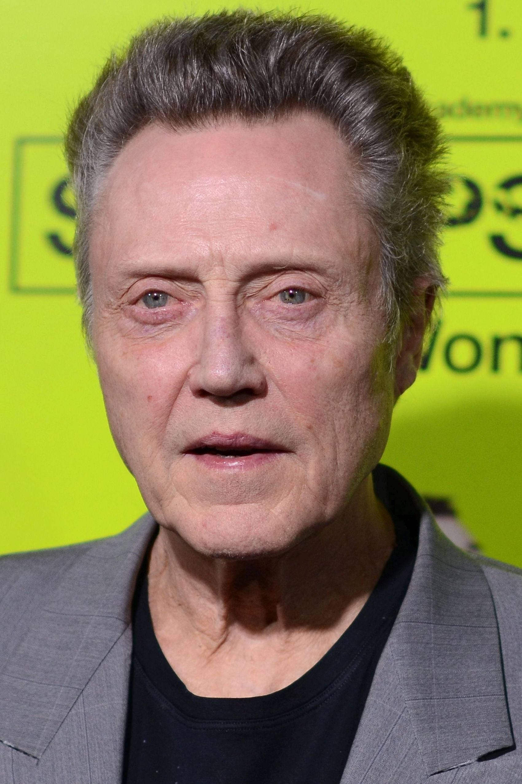 Actor Legendario Christopher Walken durante una Filmación Fondos de pantalla