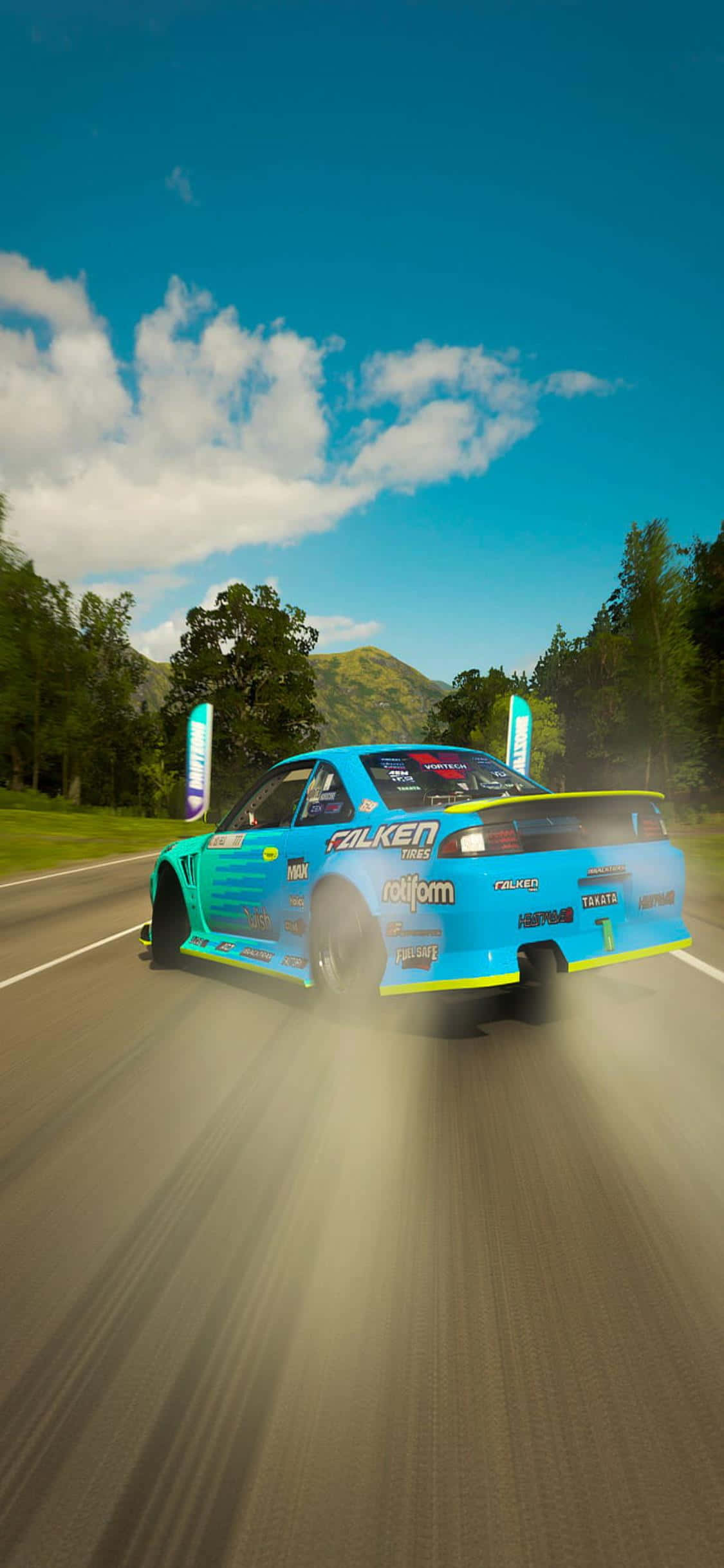 Adelántate al pelotón con Forza Horizon 4 en iPhone Xs Fondos de pantalla