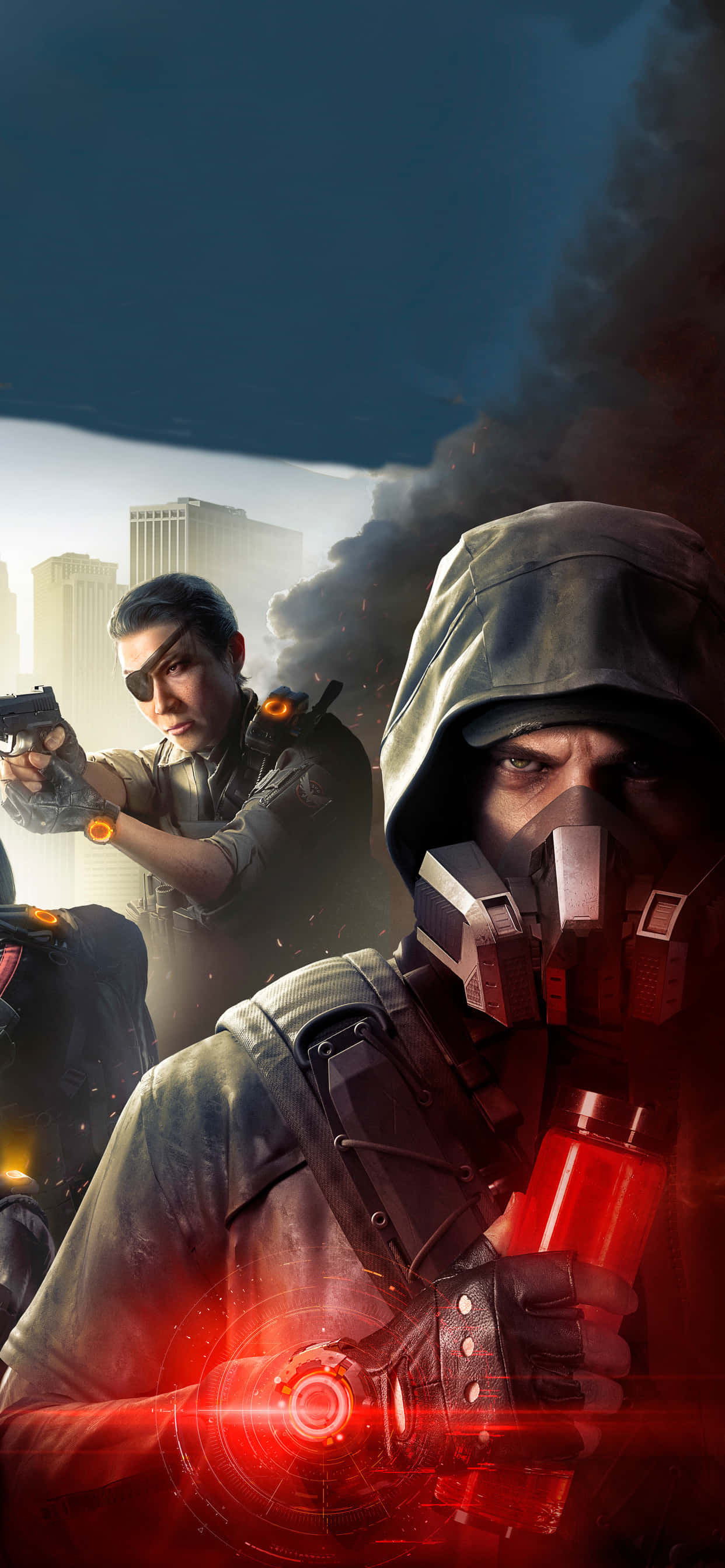 Adéntrate en el mundo de la destrucción con el iPhone Xs Max de Apple y The Division Fondos de pantalla