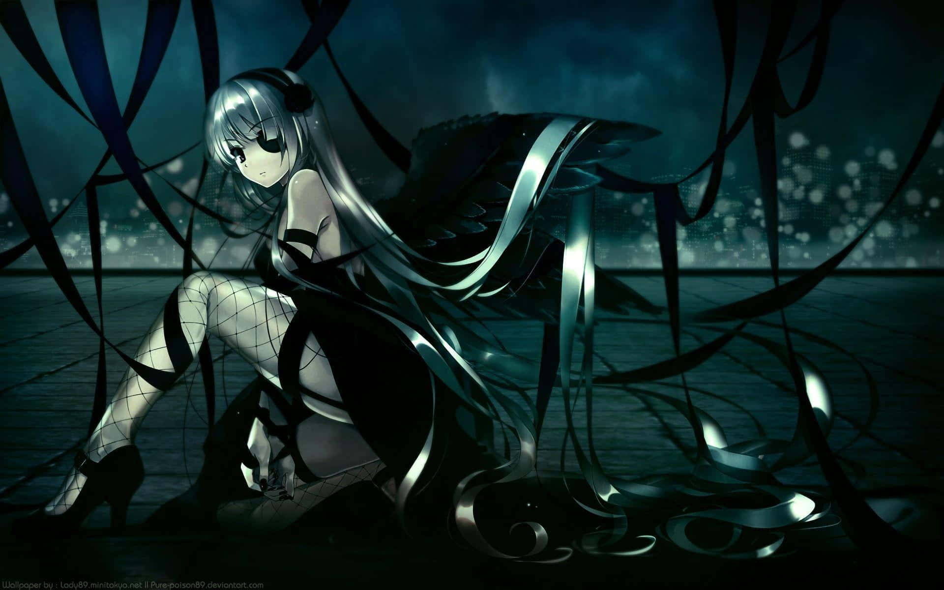 Adéntrate en un Mundo Cautivador de Anime Oscuro Fondos de pantalla