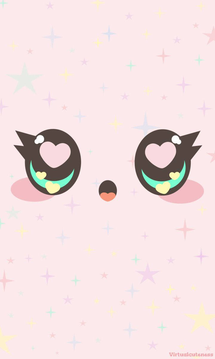 Fondo de pantalla de animalito kawaii rosa hembra.