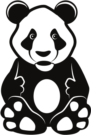 Adorable Dibujo de Panda Fondos de pantalla