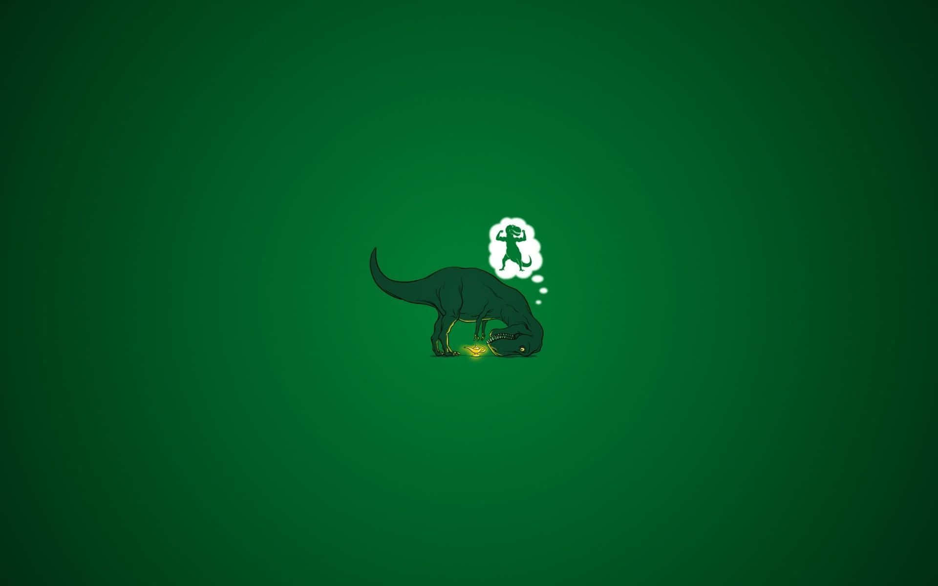 Adorable Dinosaurio Explorando la Naturaleza Fondos de pantalla