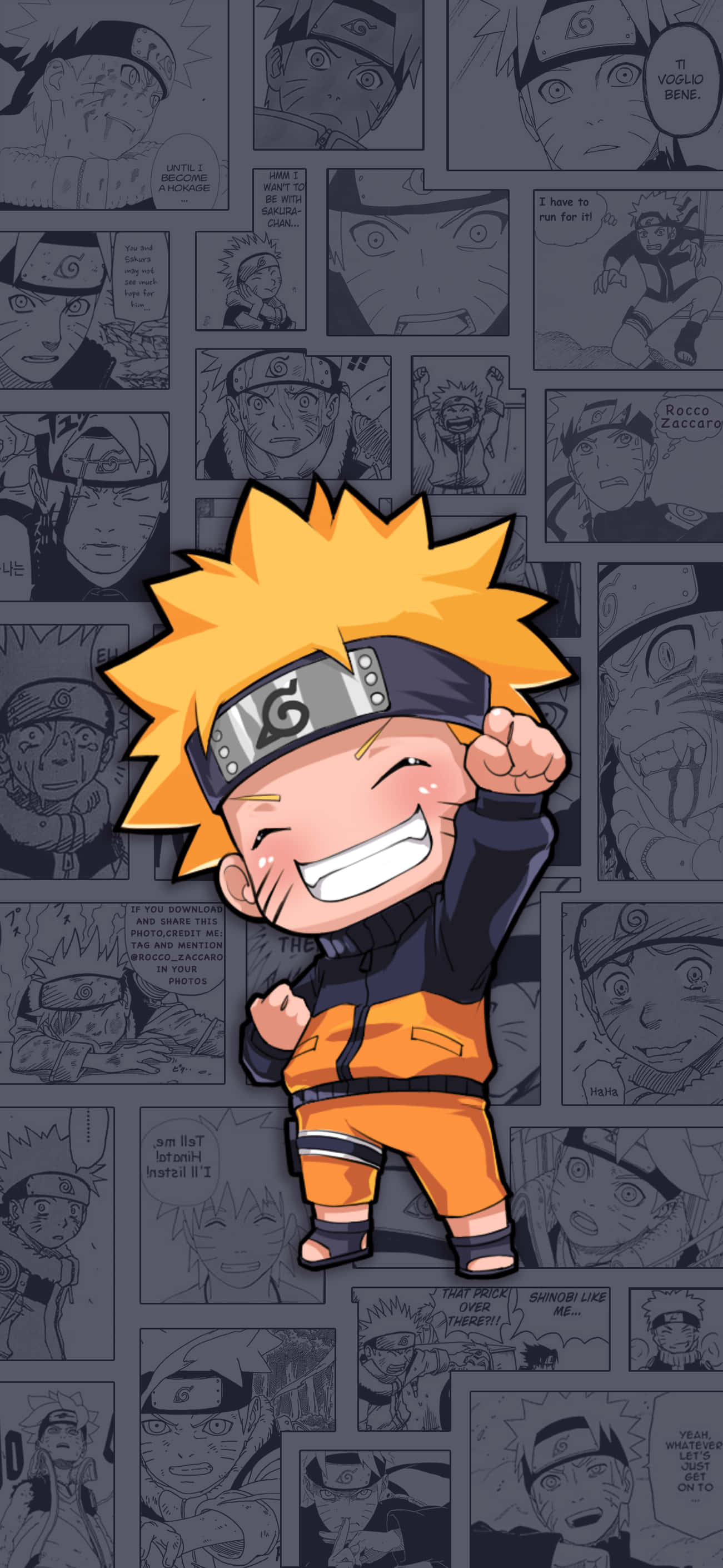Adorable fondo de pantalla de Naruto Chibi Fondos de pantalla