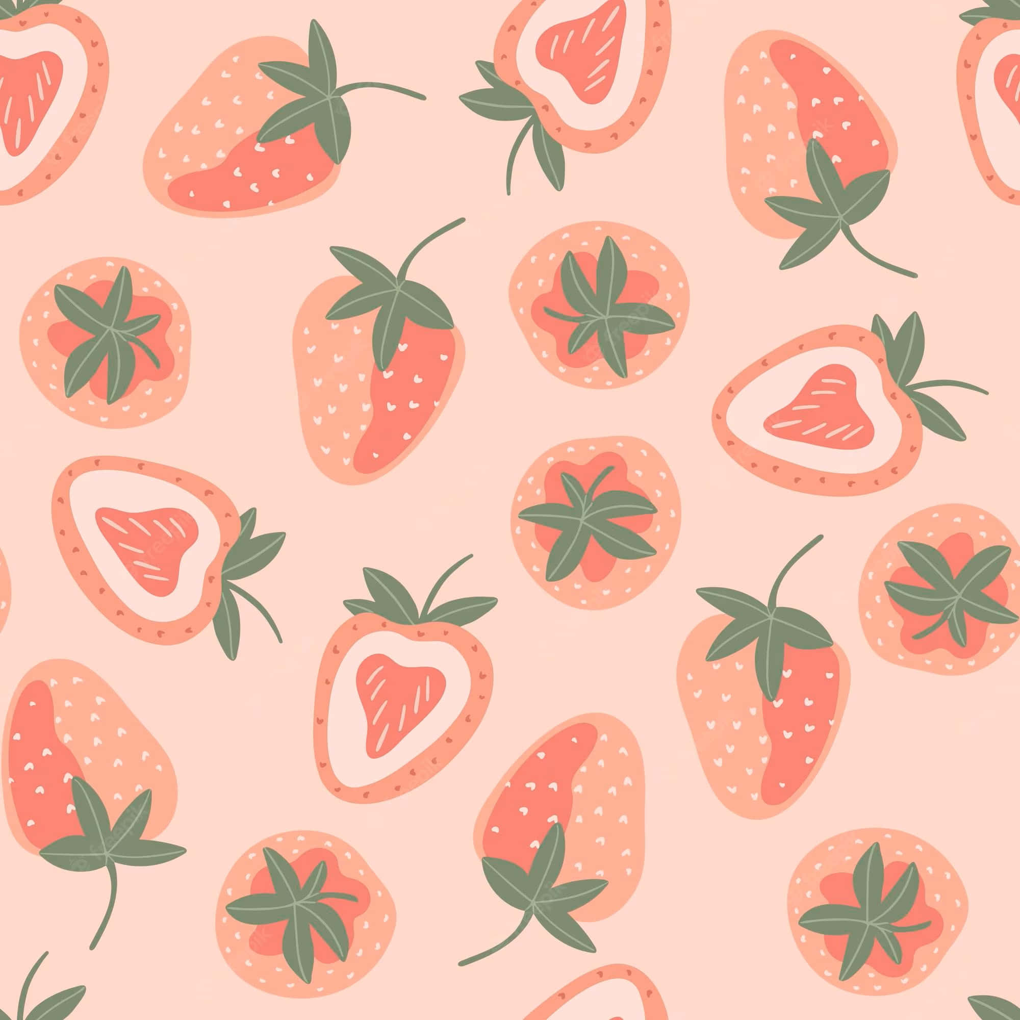 Adorable Fresa Pastel Fondos de pantalla