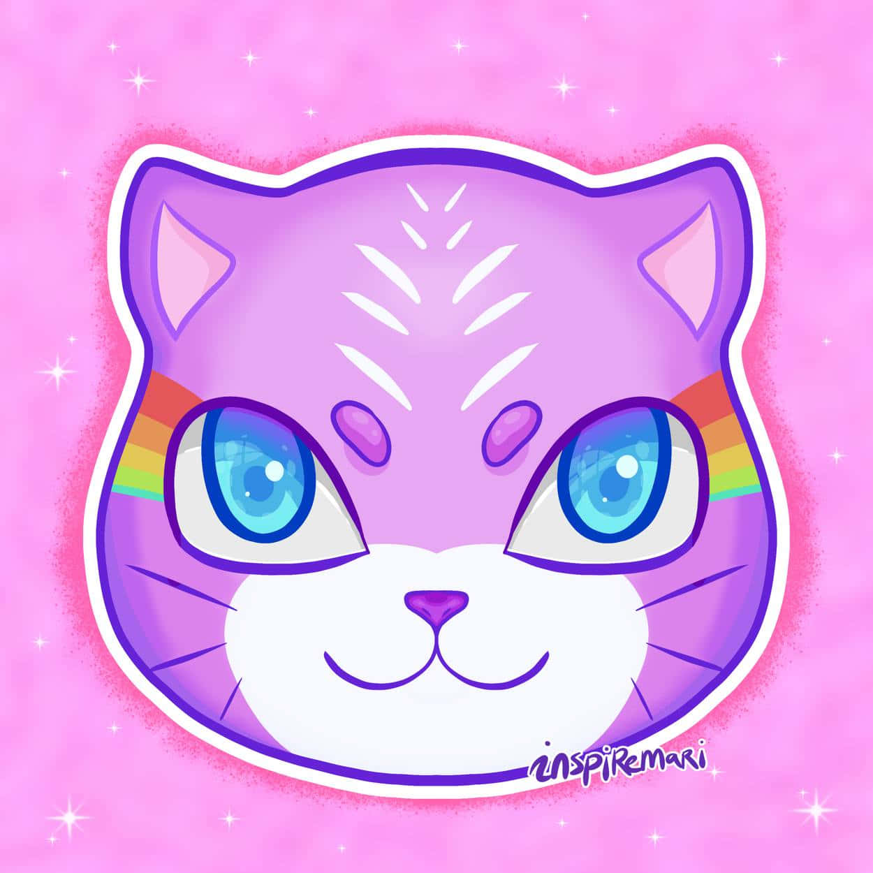 Adorable Gato Anime Tomando una Siesta Fondos de pantalla