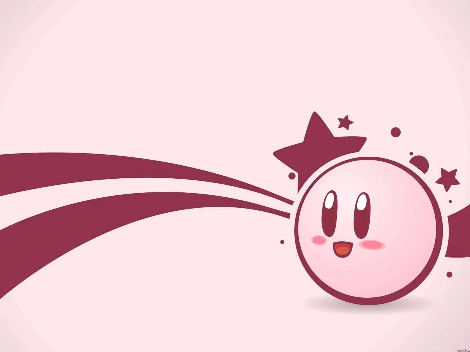 Adorable Kirby Disfrutando un Dulce Fondos de pantalla