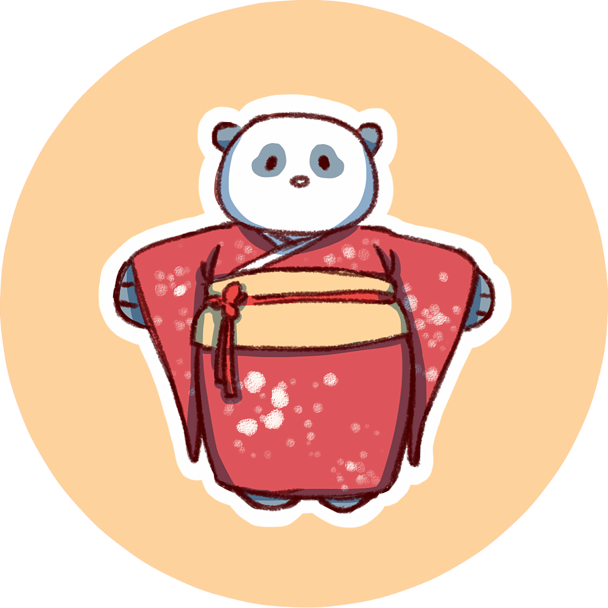 Adorable Panda en Atuendo Tradicional Fondos de pantalla