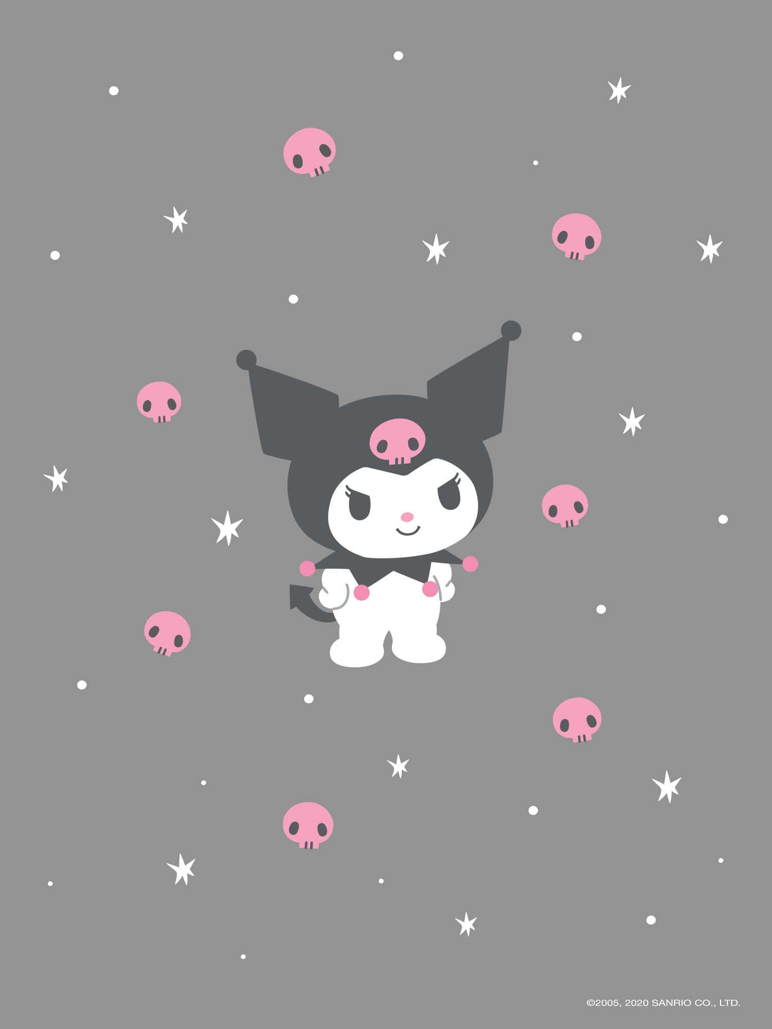 Adorable patrón de Kuromi Wallpaper Fondos de pantalla