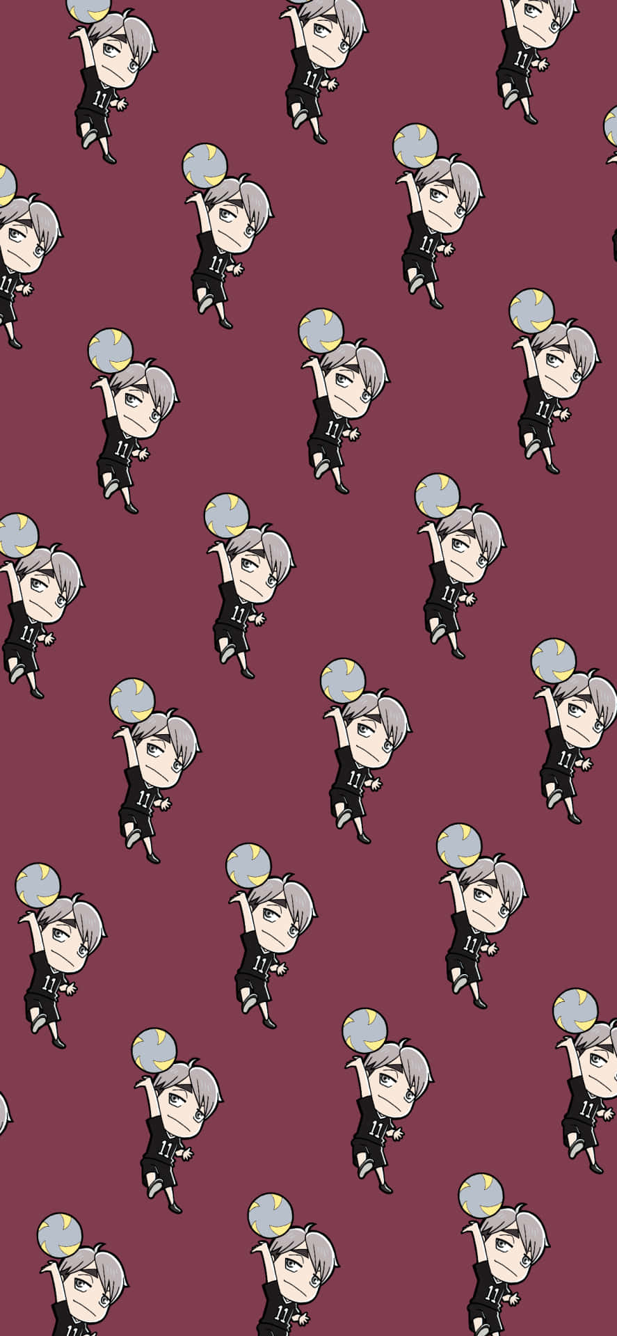 Adorable Patrón de Voleibol de Suna Rintarou Chibi Fondos de pantalla