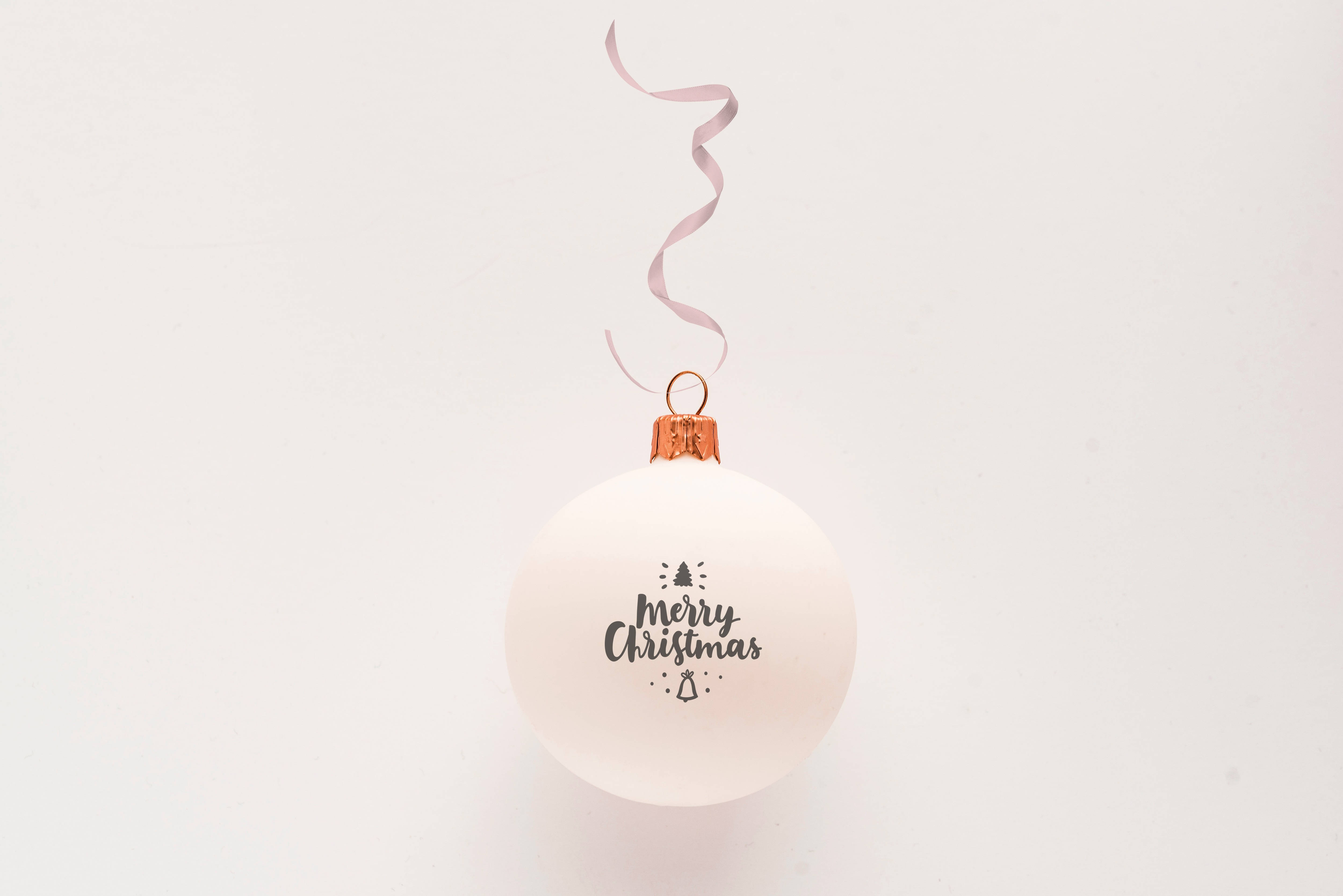 Adorno navideño blanco Fondos de pantalla