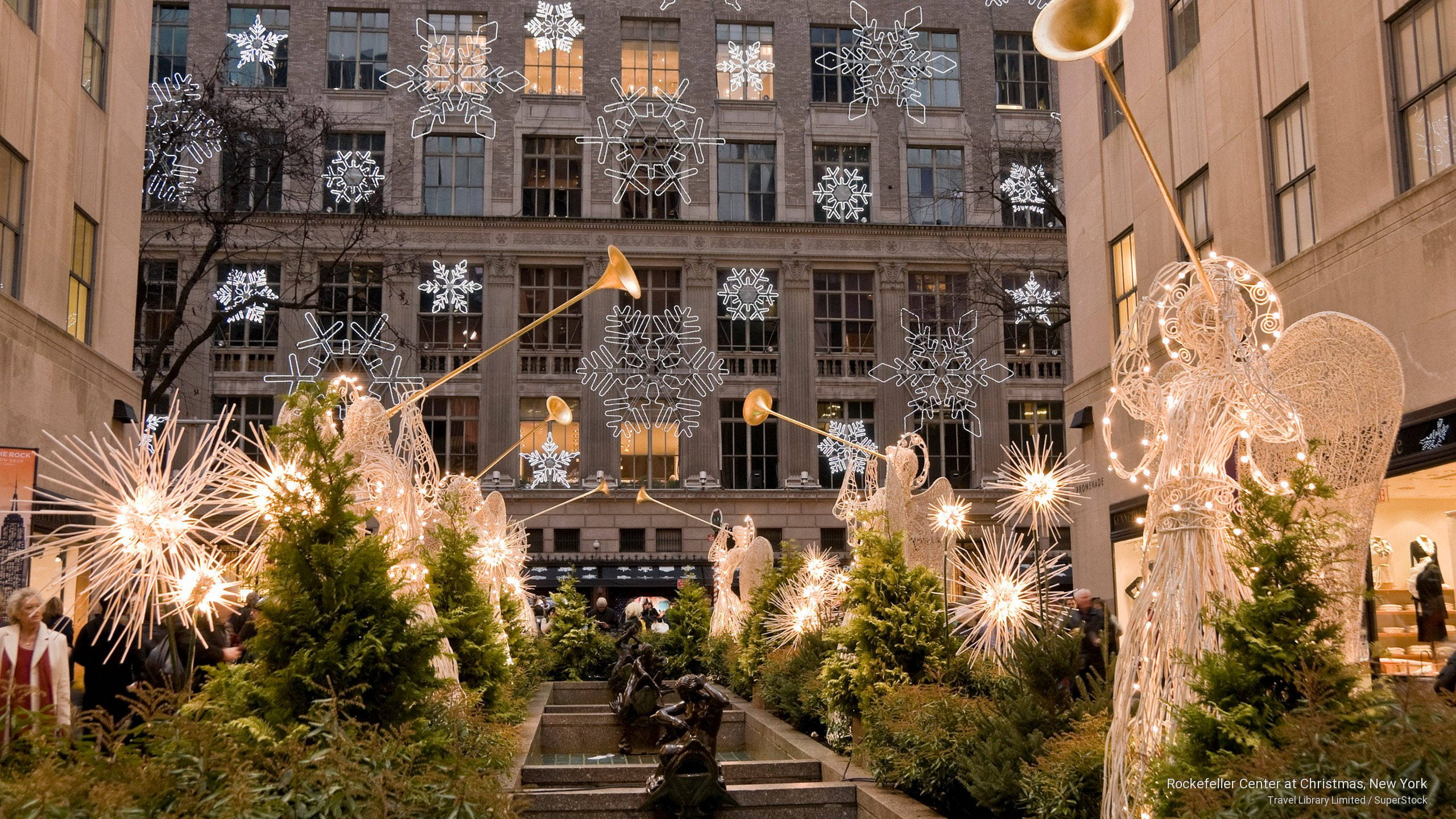 Adornos Navideños del Rockefeller Center Fondos de pantalla